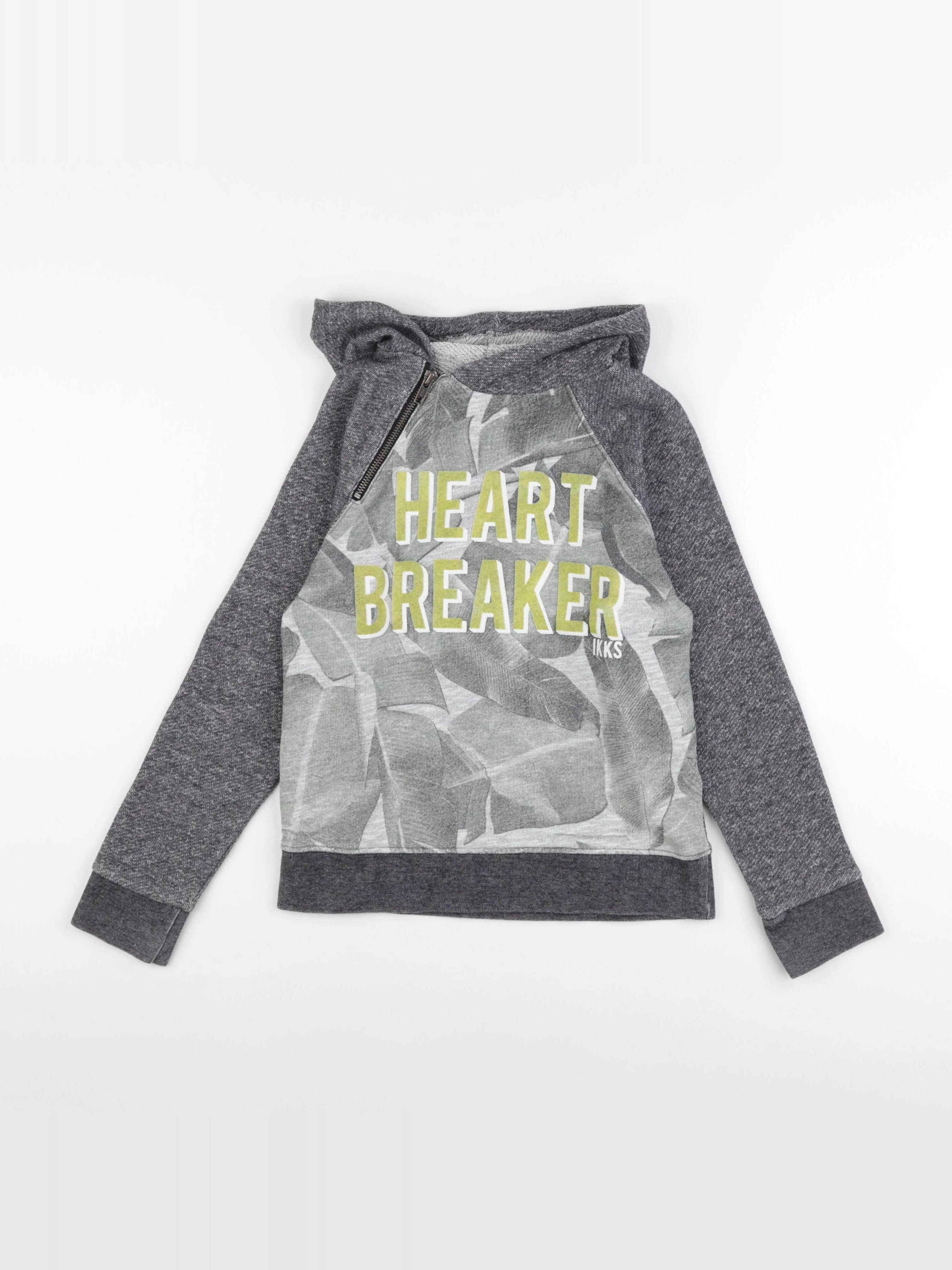 IKKS - sweat gris - 10 ans