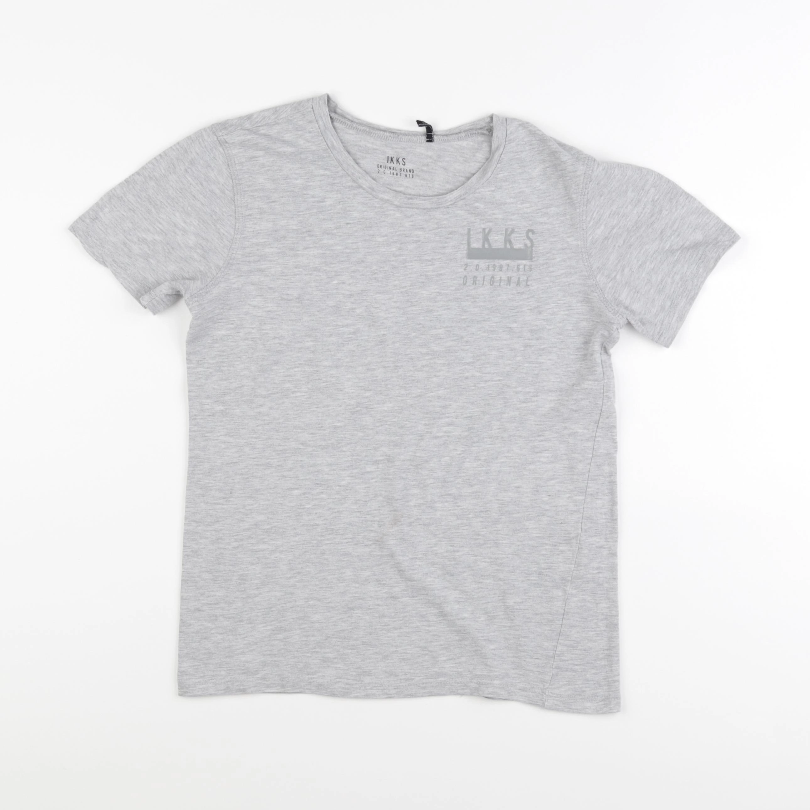 IKKS - tee-shirt gris - 10 ans