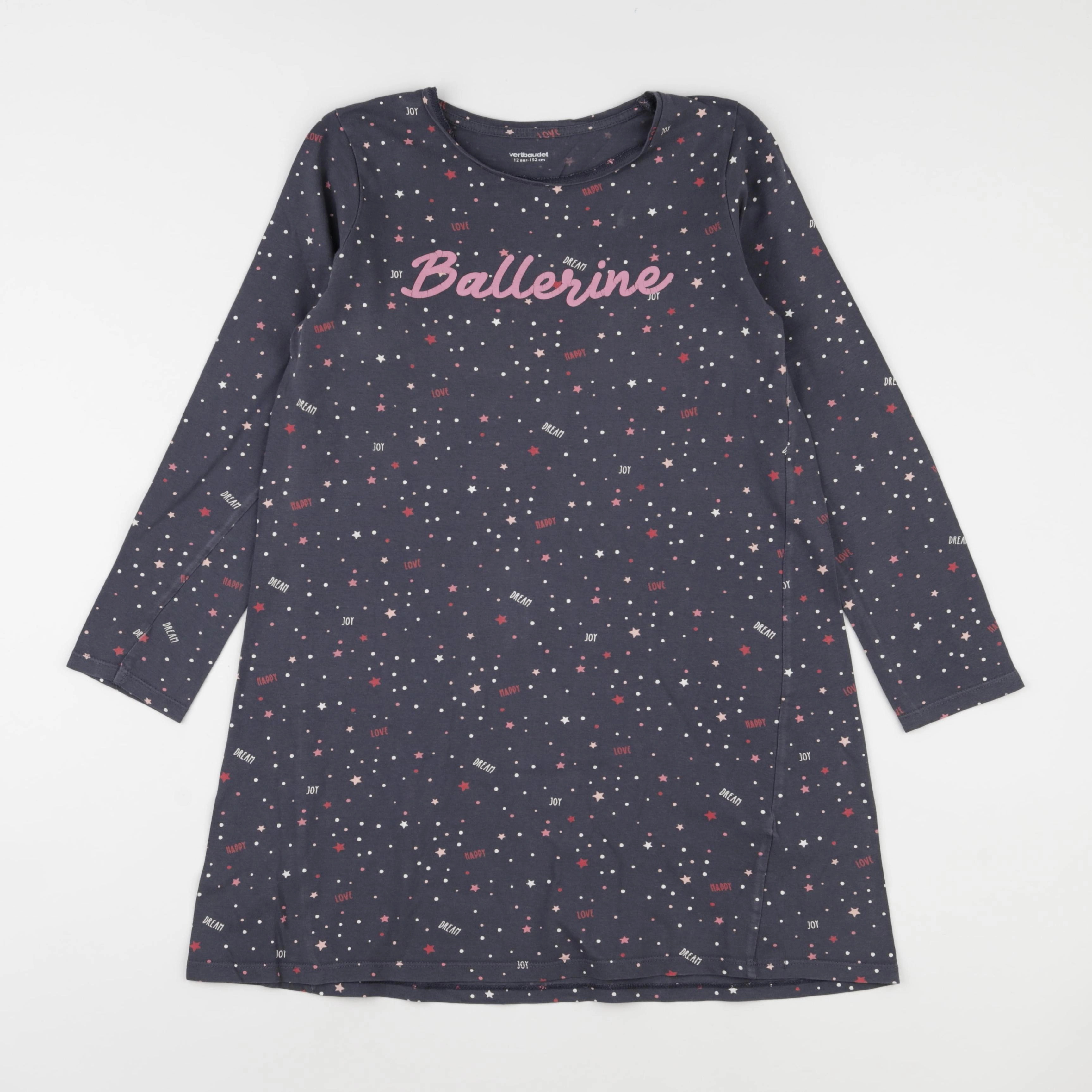 Vertbaudet - chemise de nuit coton multicolore - 12 ans