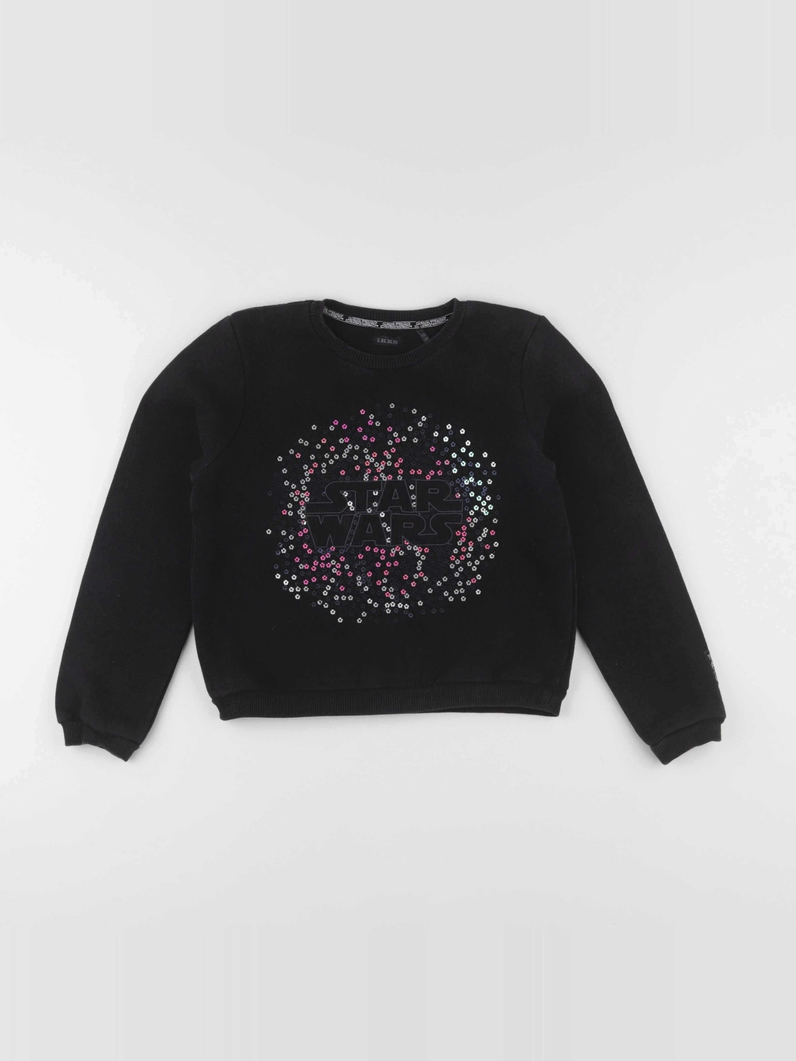 IKKS - sweat noir - 10 ans