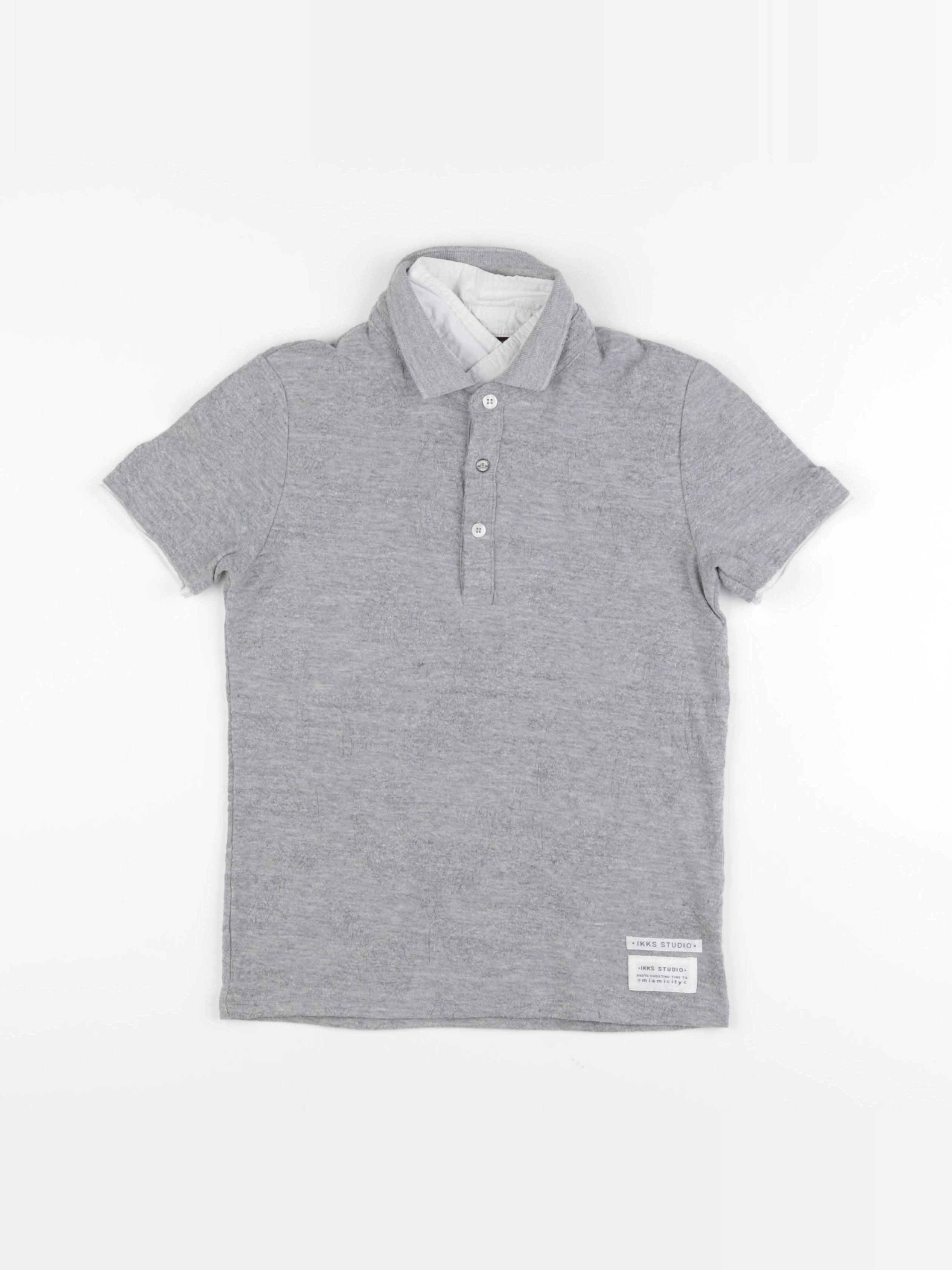 IKKS - polo gris - 8 ans