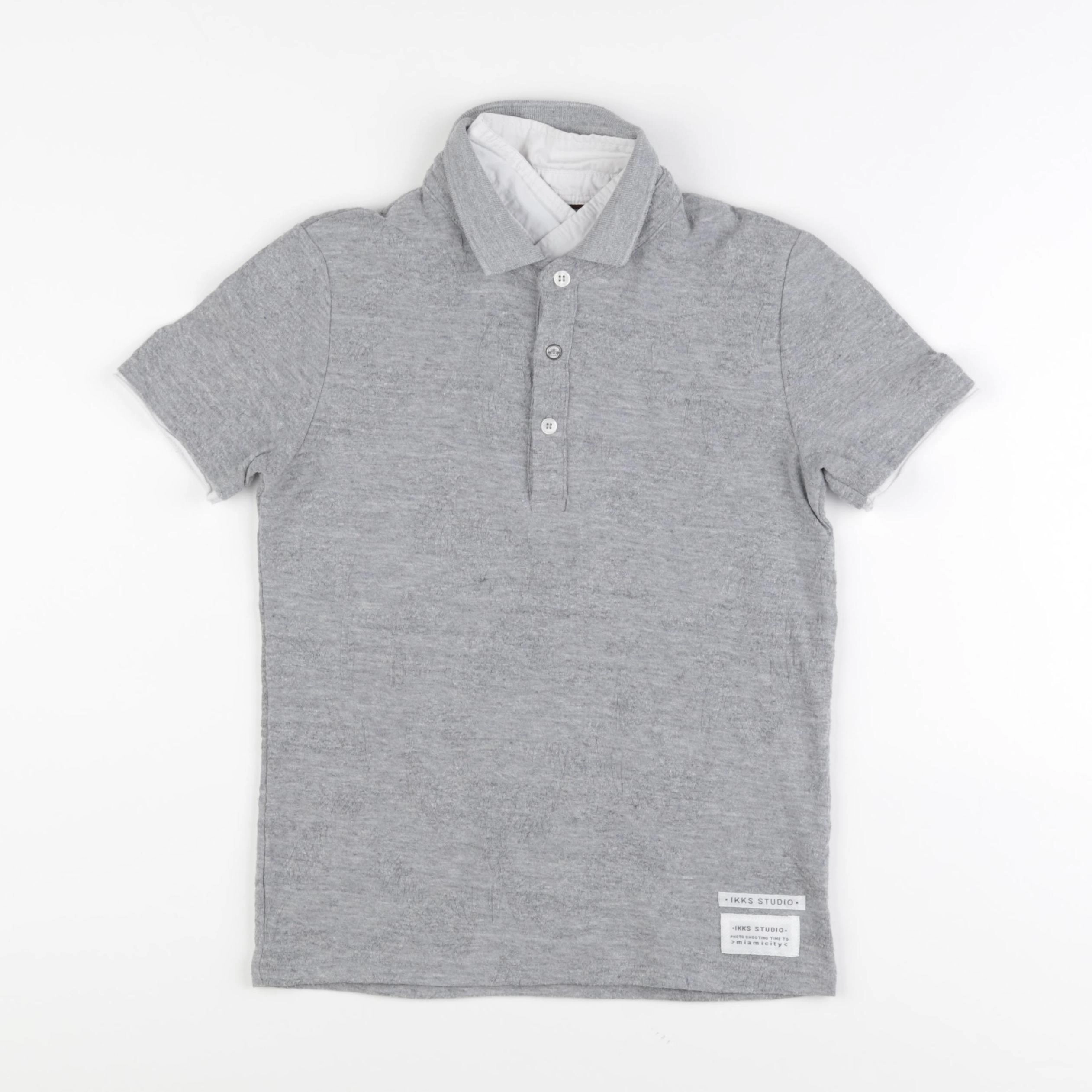 IKKS - polo gris - 8 ans