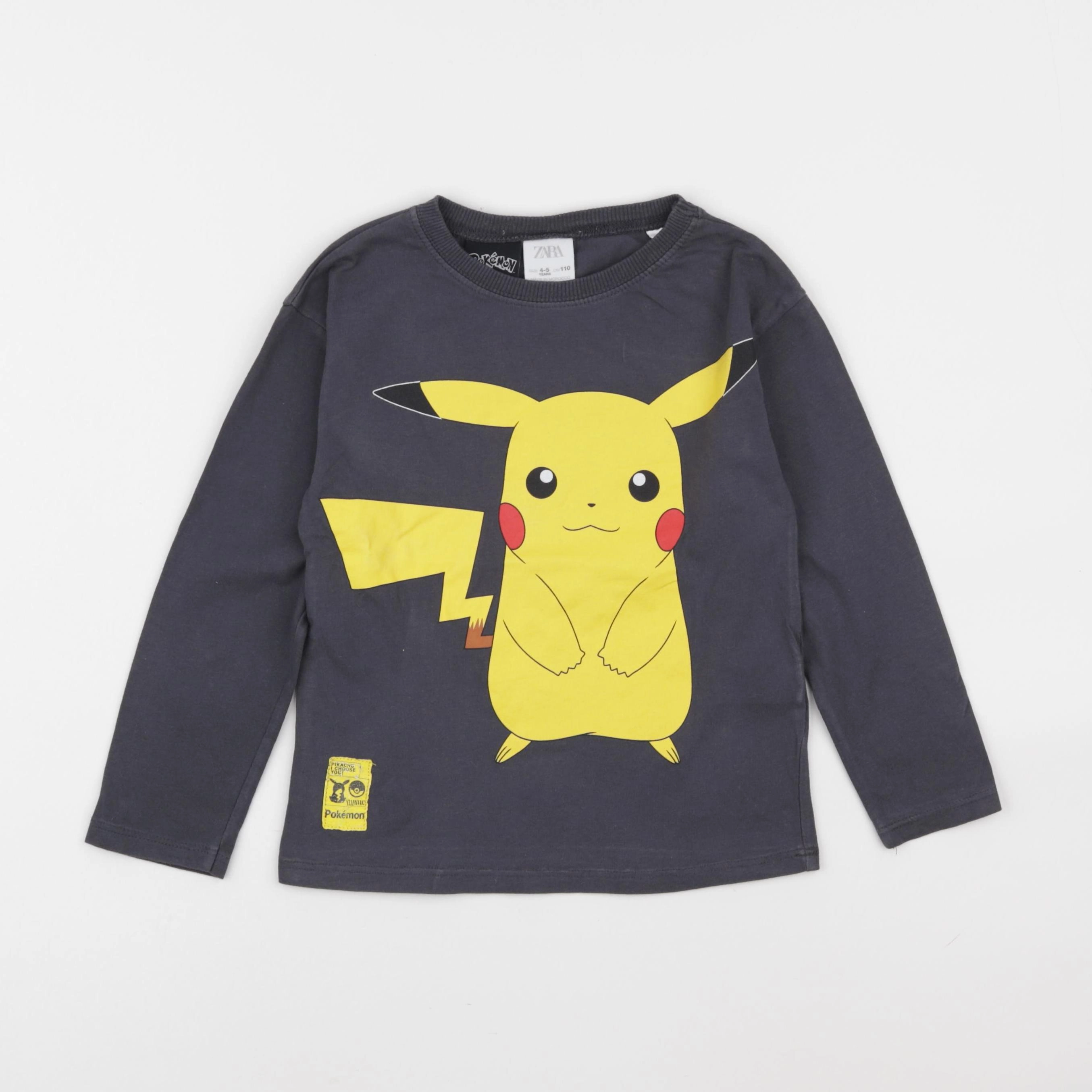 Zara - tee-shirt gris - 4/5 ans