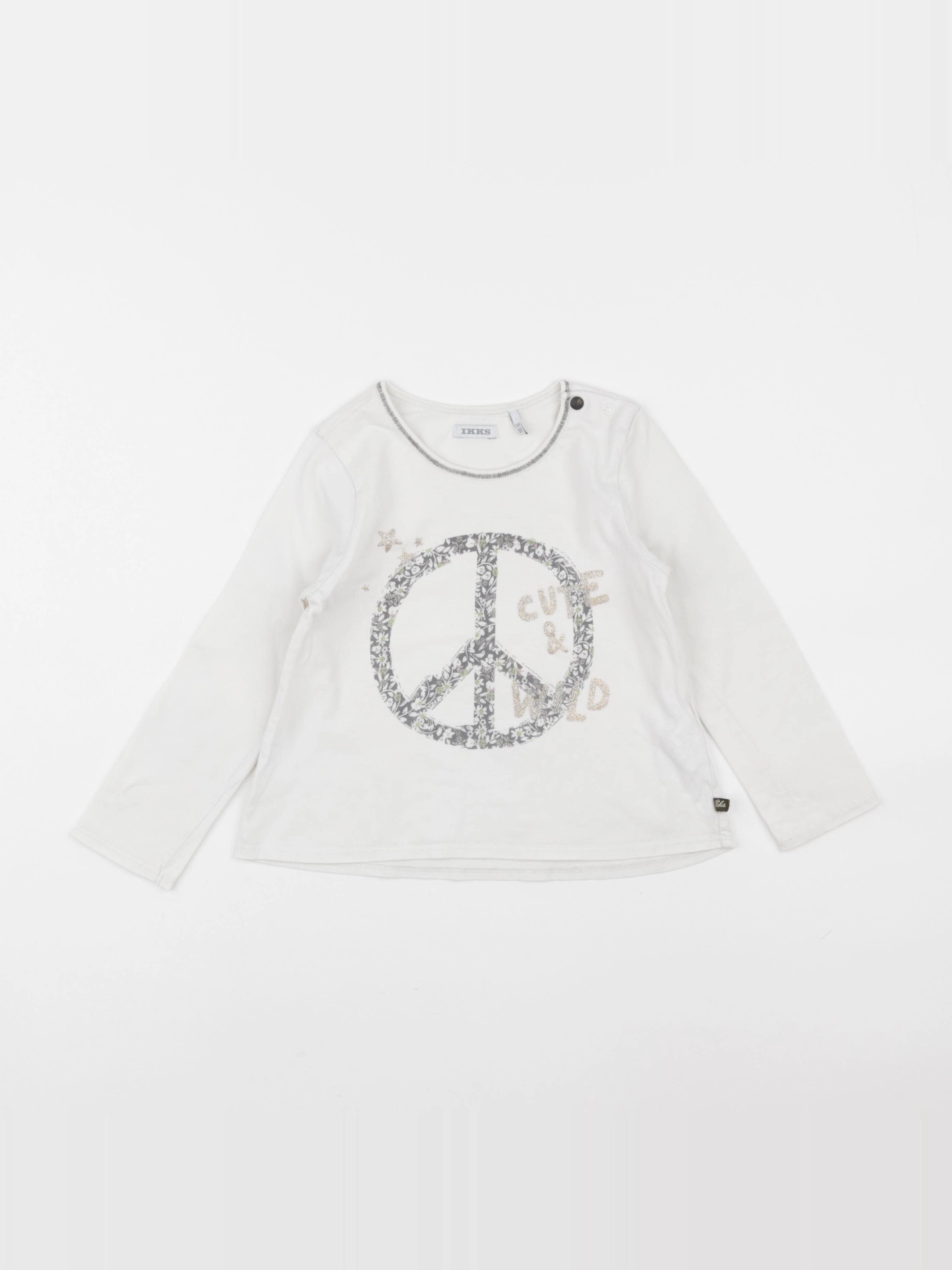 IKKS - tee-shirt beige - 3 ans