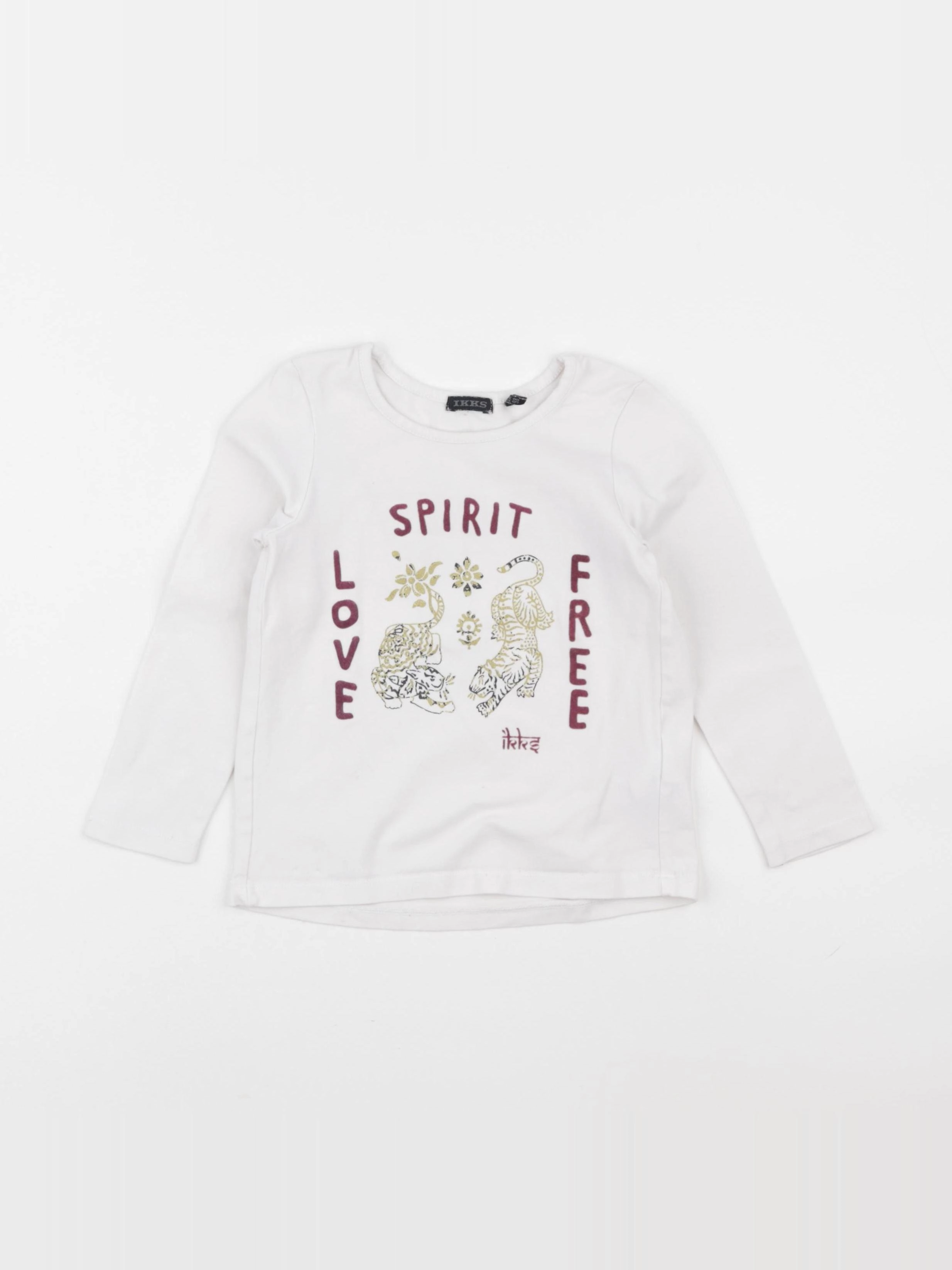 IKKS - tee-shirt beige - 3 ans