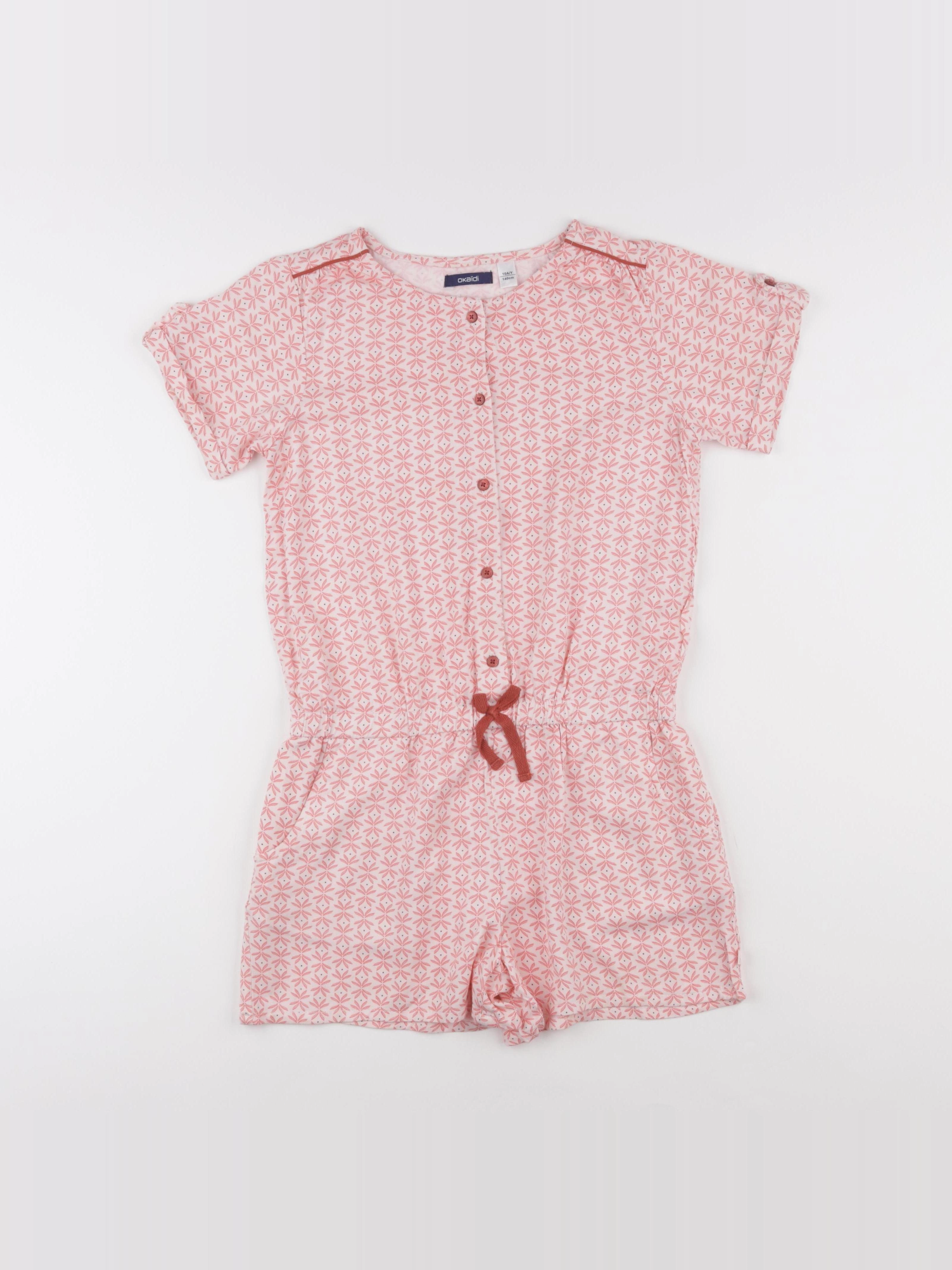 Okaidi - combinaison rose - 10 ans