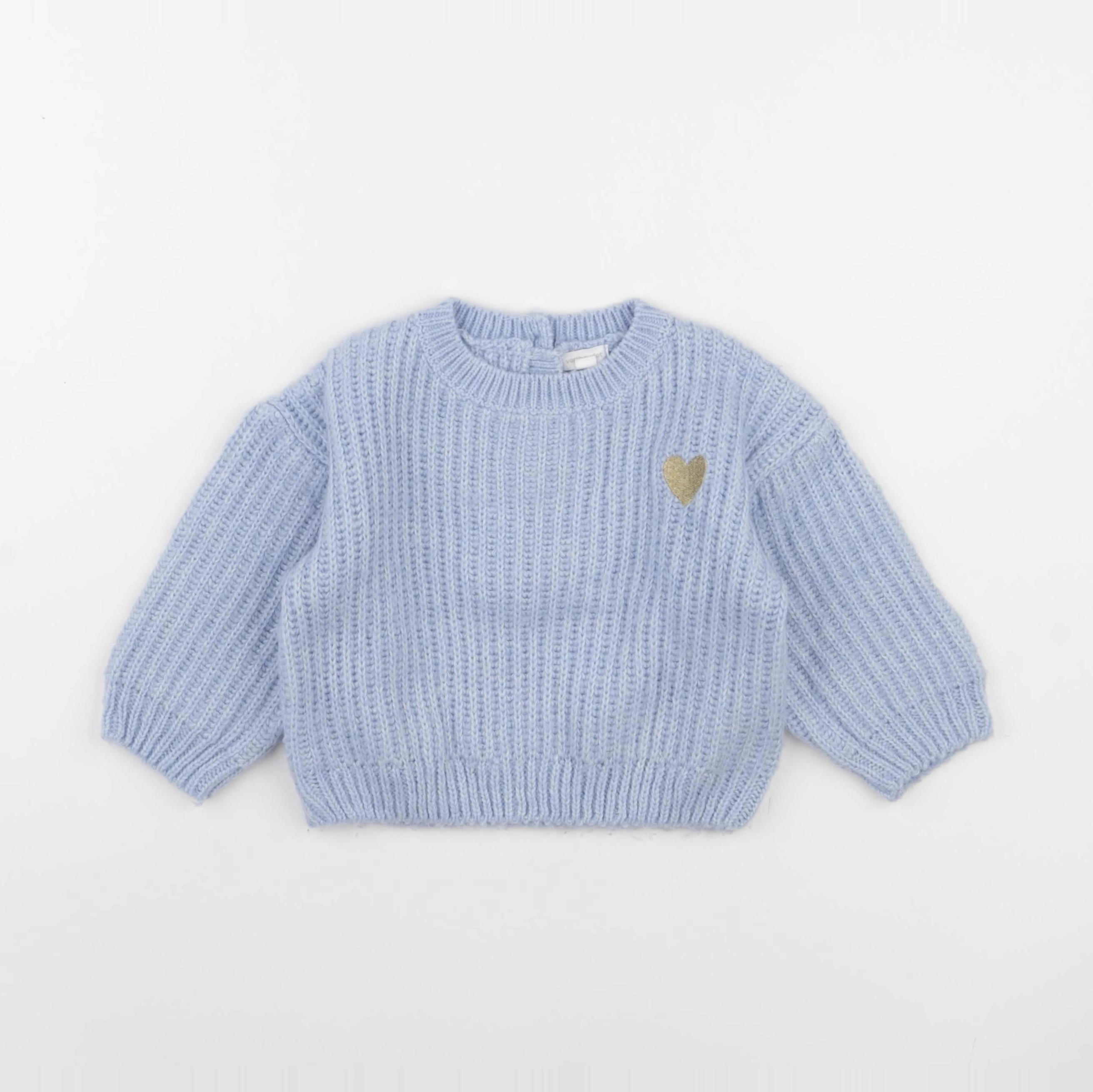 Vertbaudet - pull bleu - 18 mois