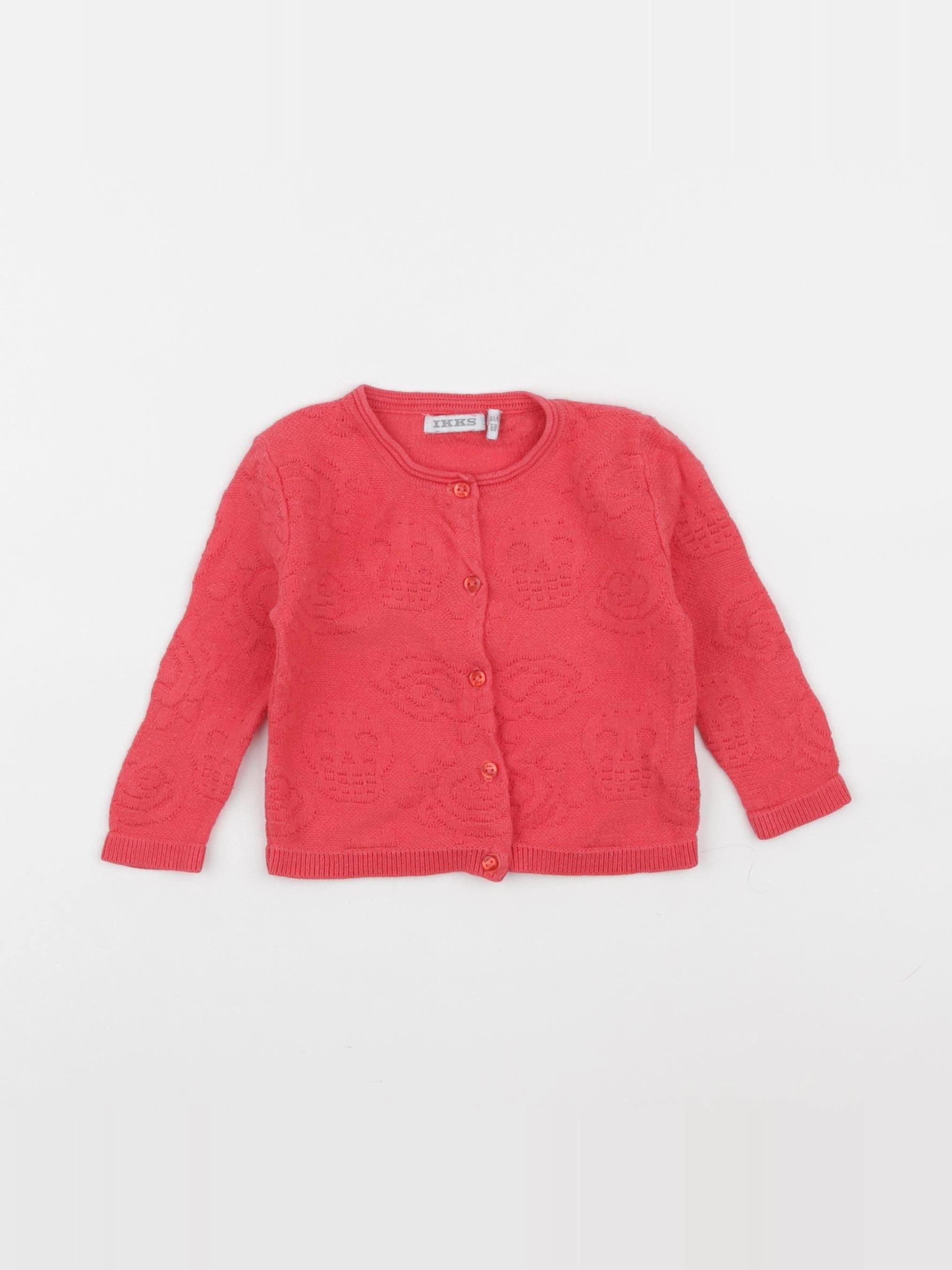 IKKS - gilet rouge - 6 mois