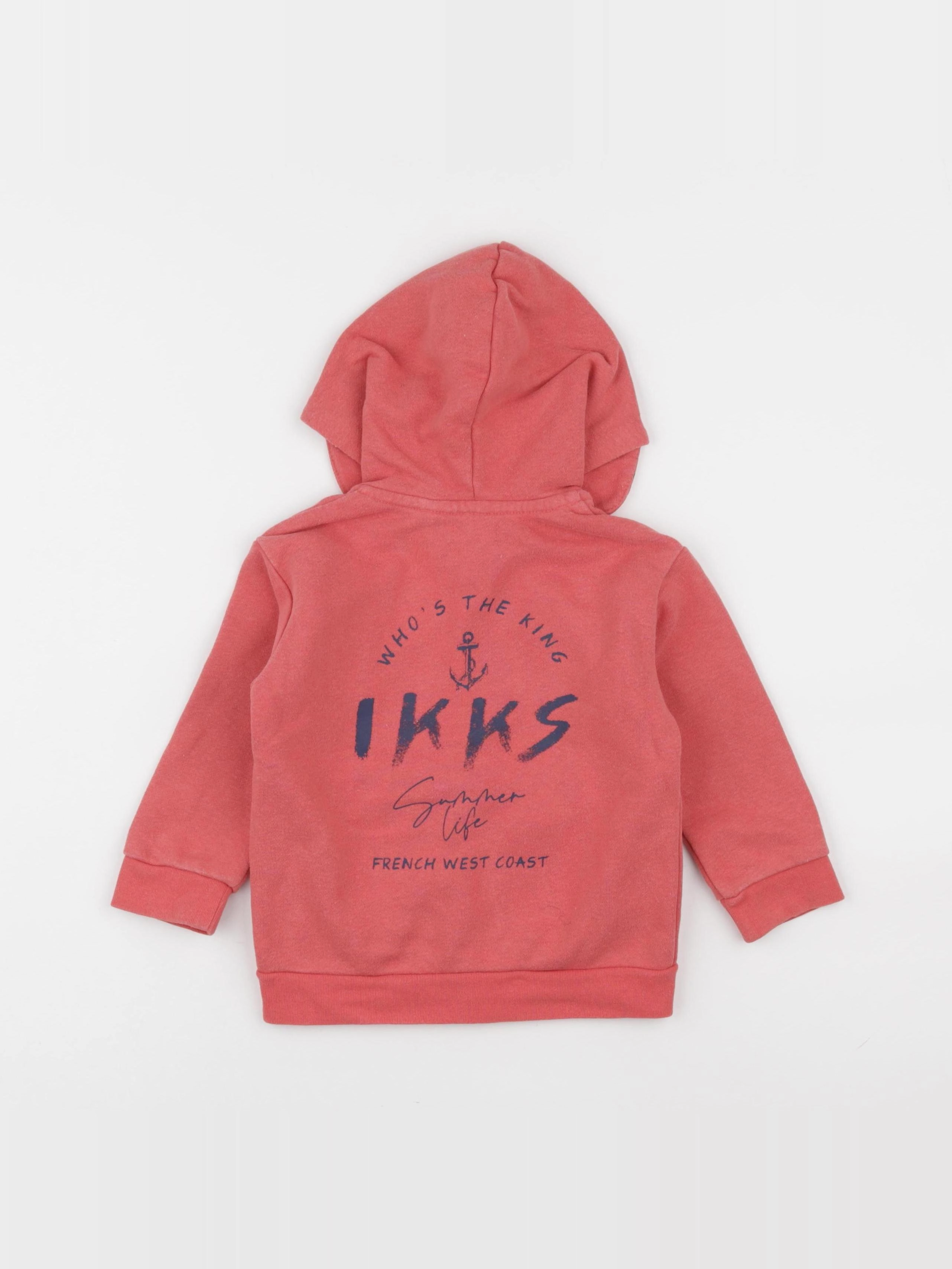 IKKS - sweat imprimé au dos rouge - 2 ans