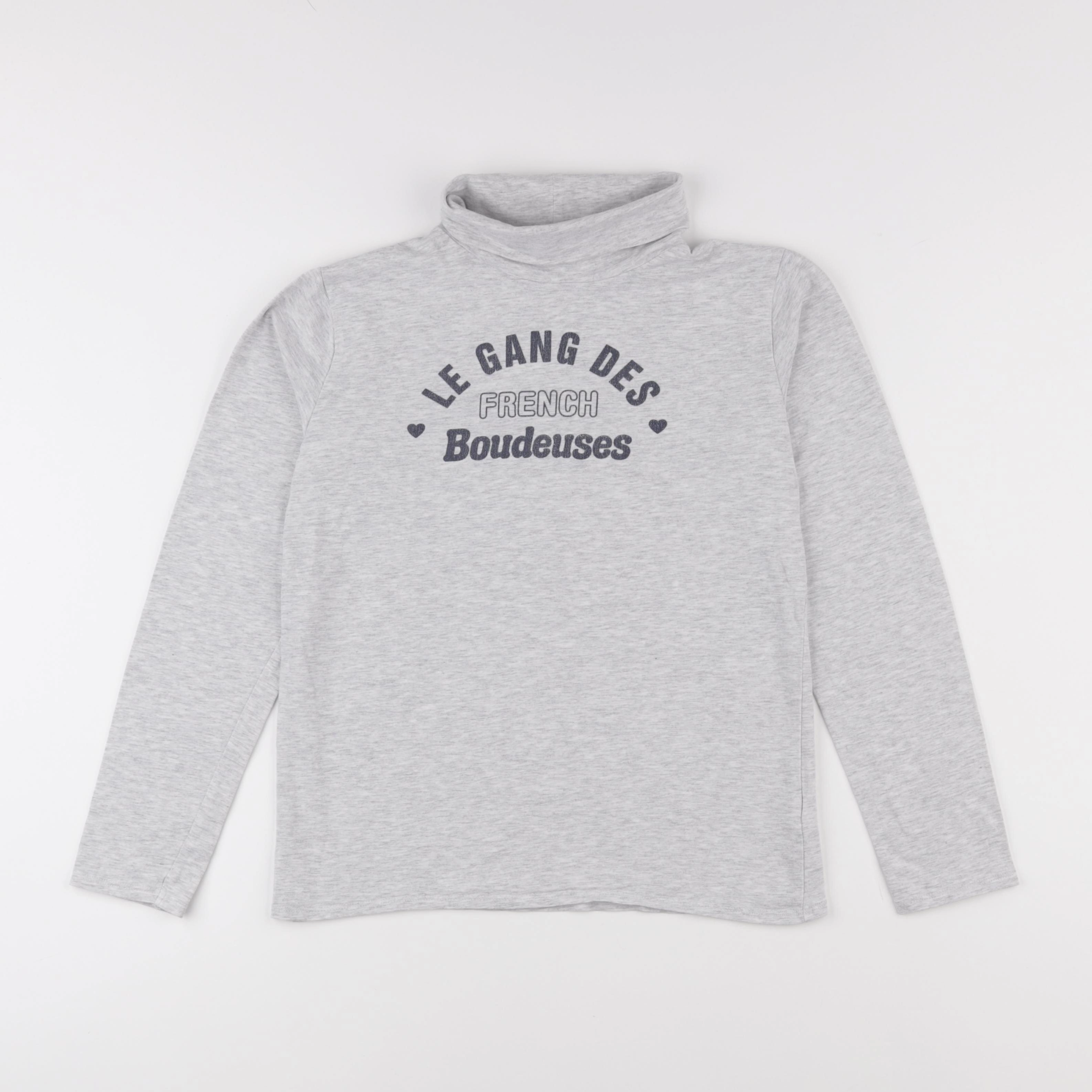 Vertbaudet - sous-pull gris - 12 ans