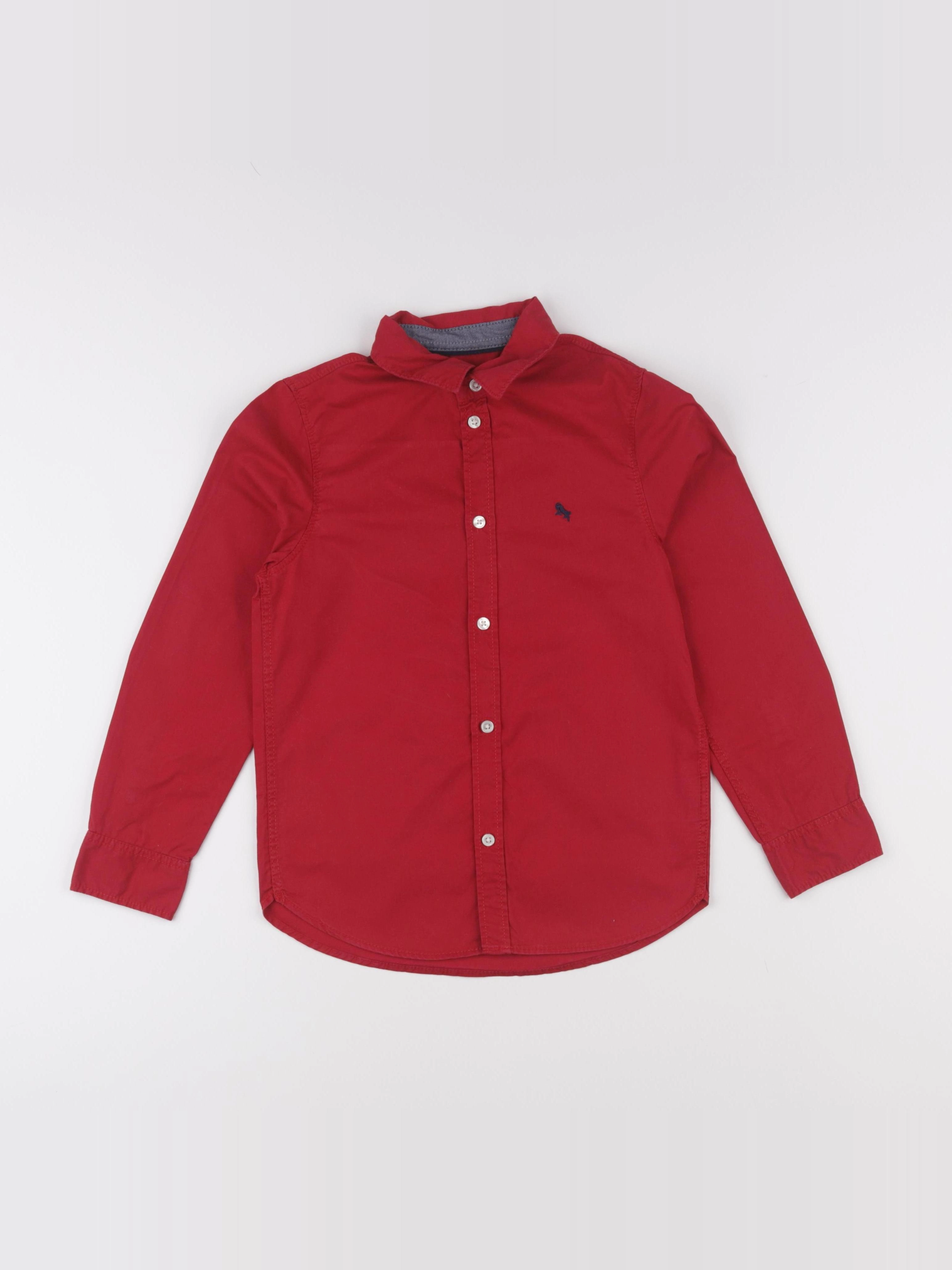 H&M - chemise rouge - 7/8 ans