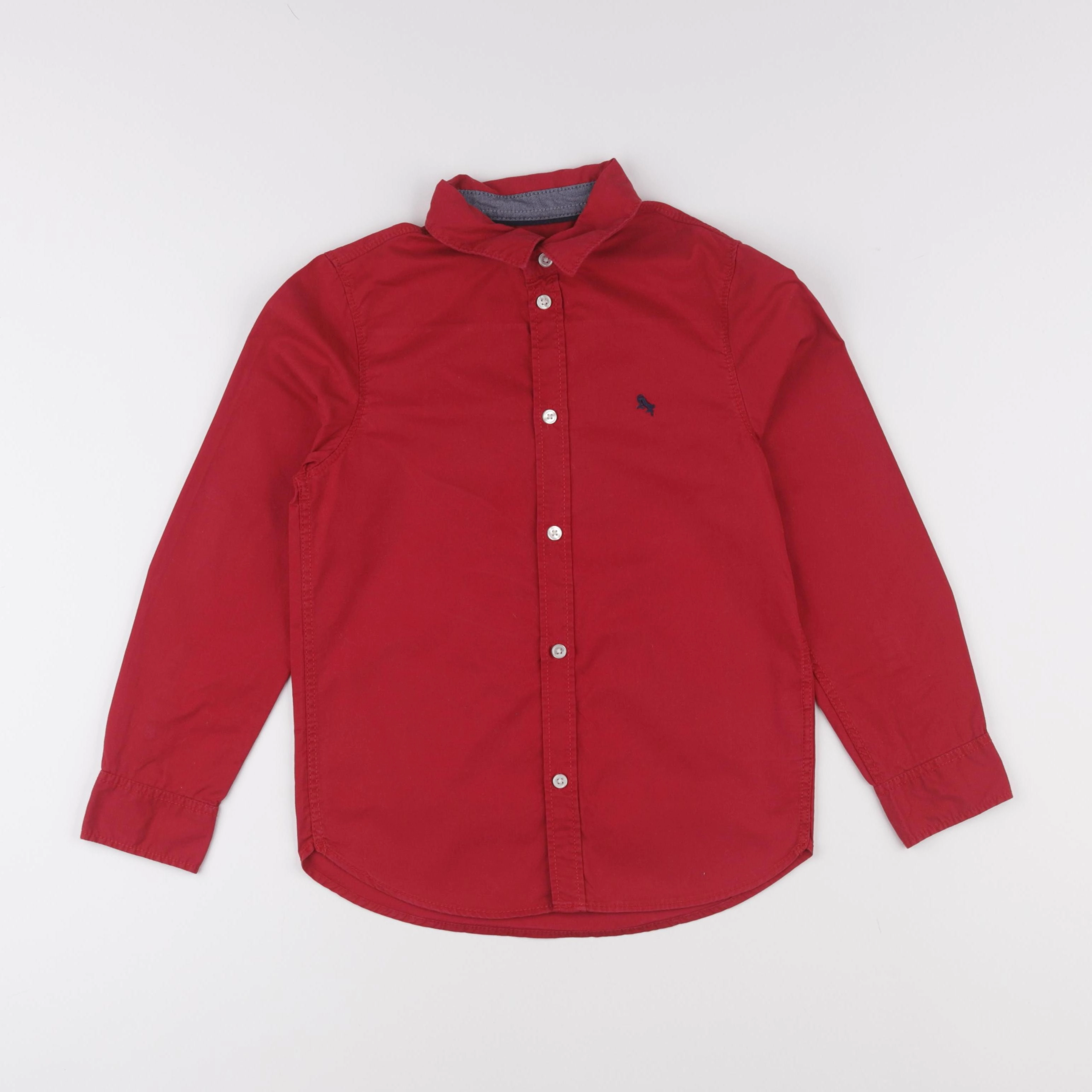 H&M - chemise rouge - 7/8 ans