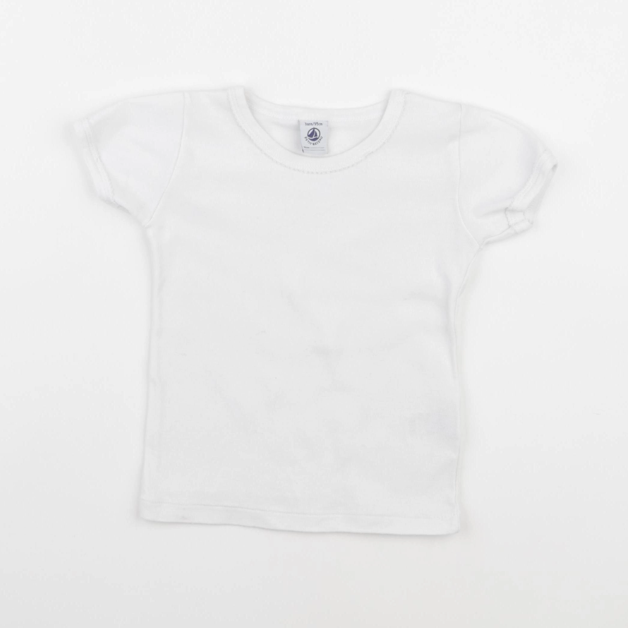 Petit Bateau - maillot de corps blanc - 3 ans