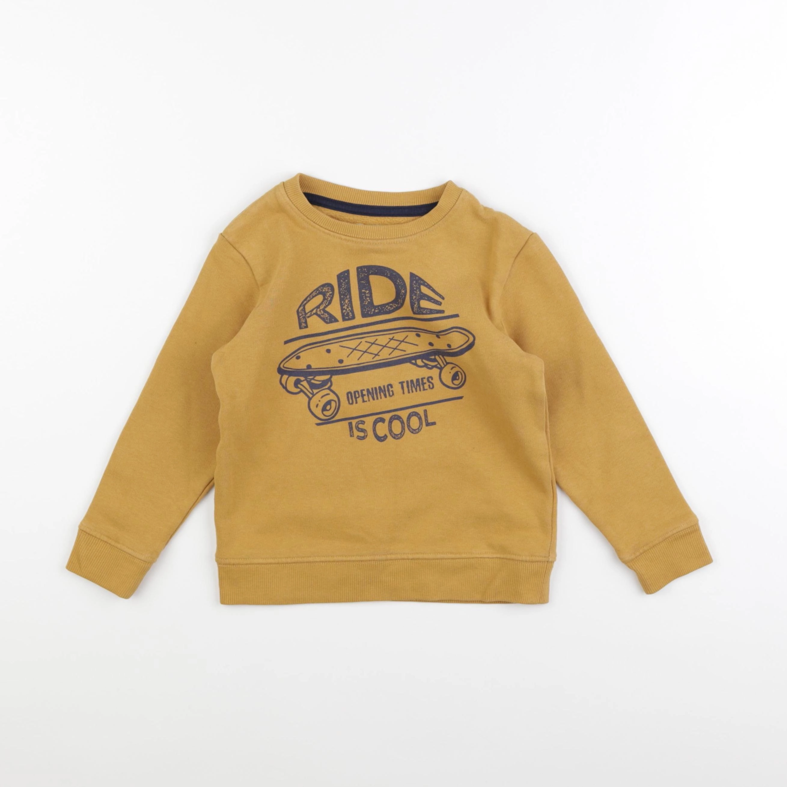 Vertbaudet - sweat marron - 5 ans