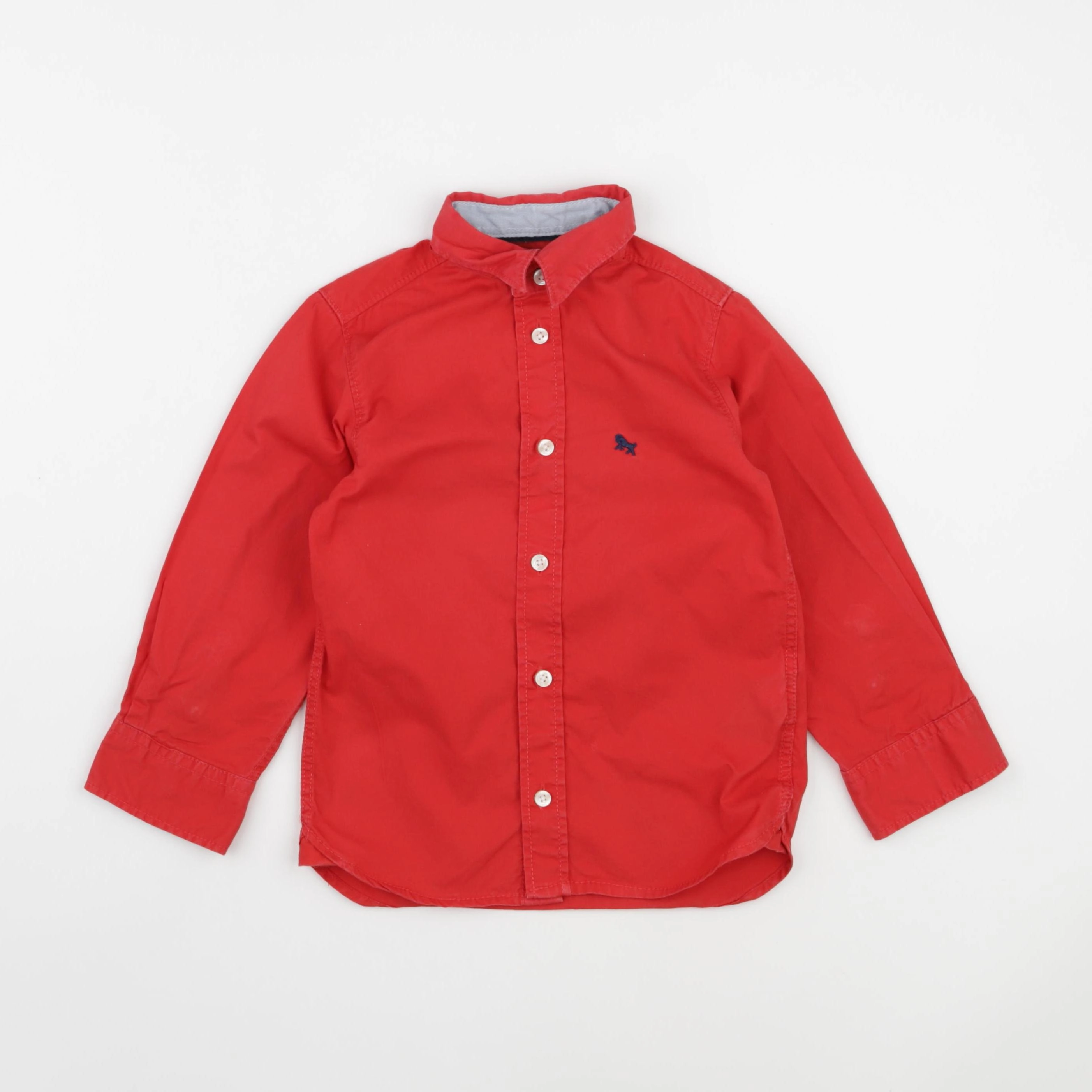 H&M - chemise rouge - 3/4 ans