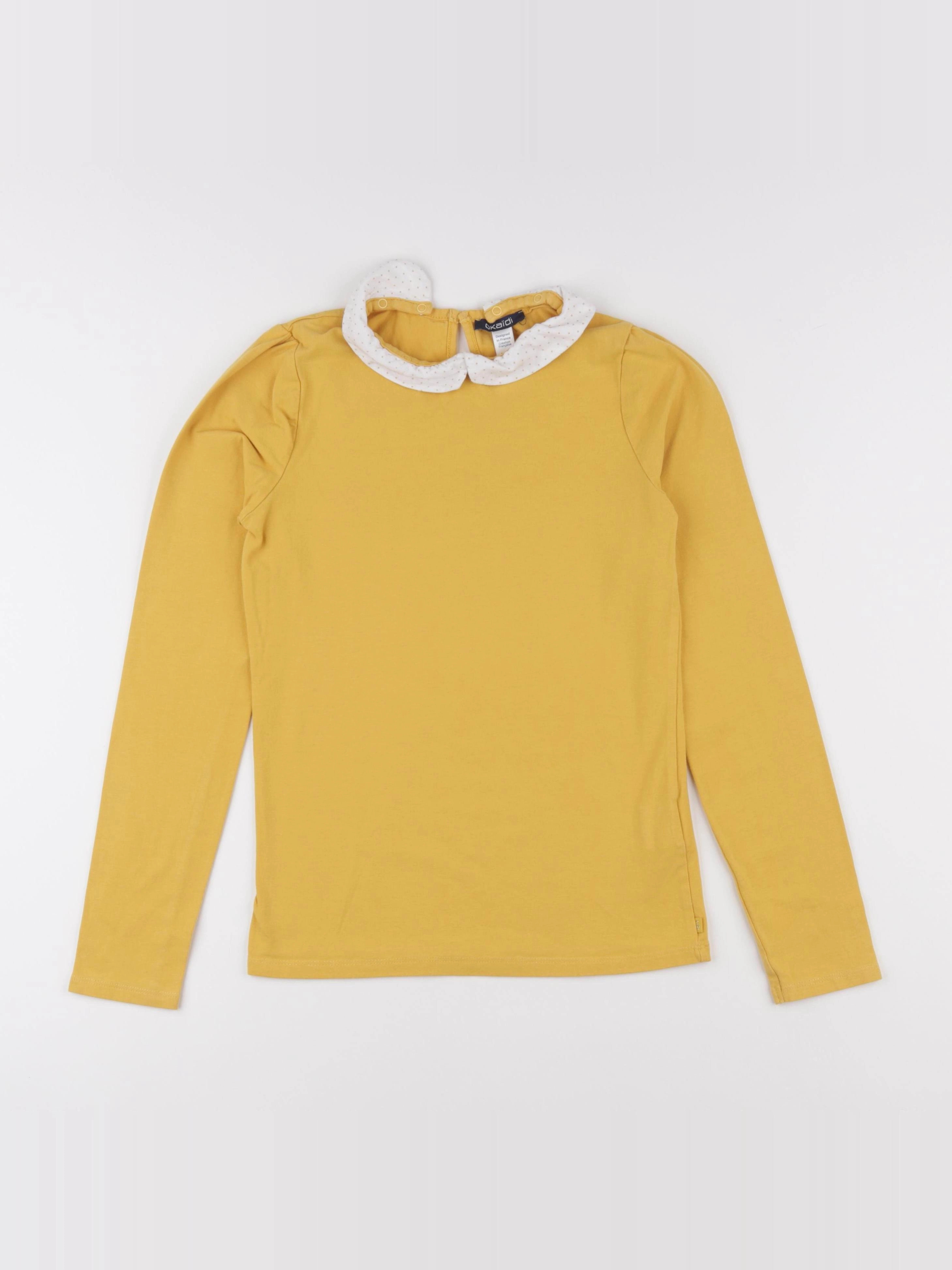 Okaidi - tee-shirt jaune - 12 ans