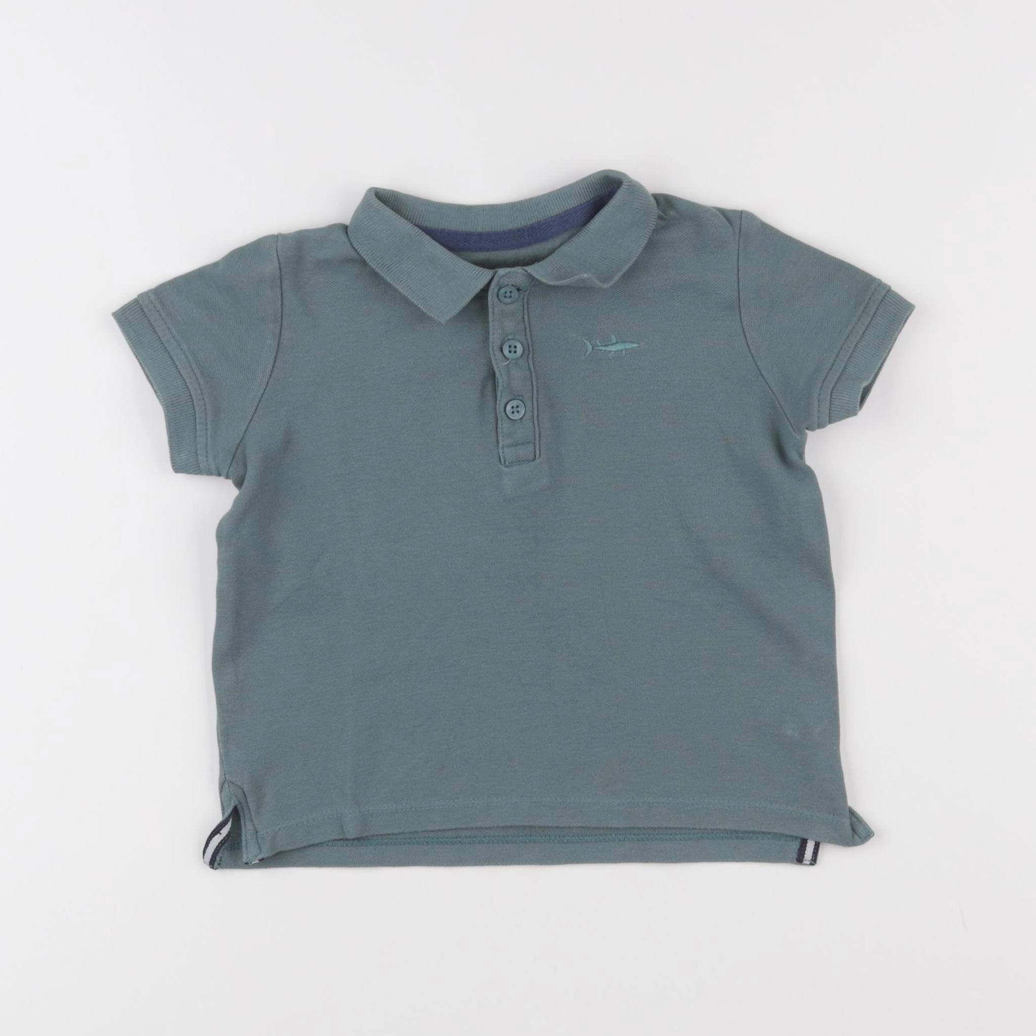 Vertbaudet - polo vert - 3 ans