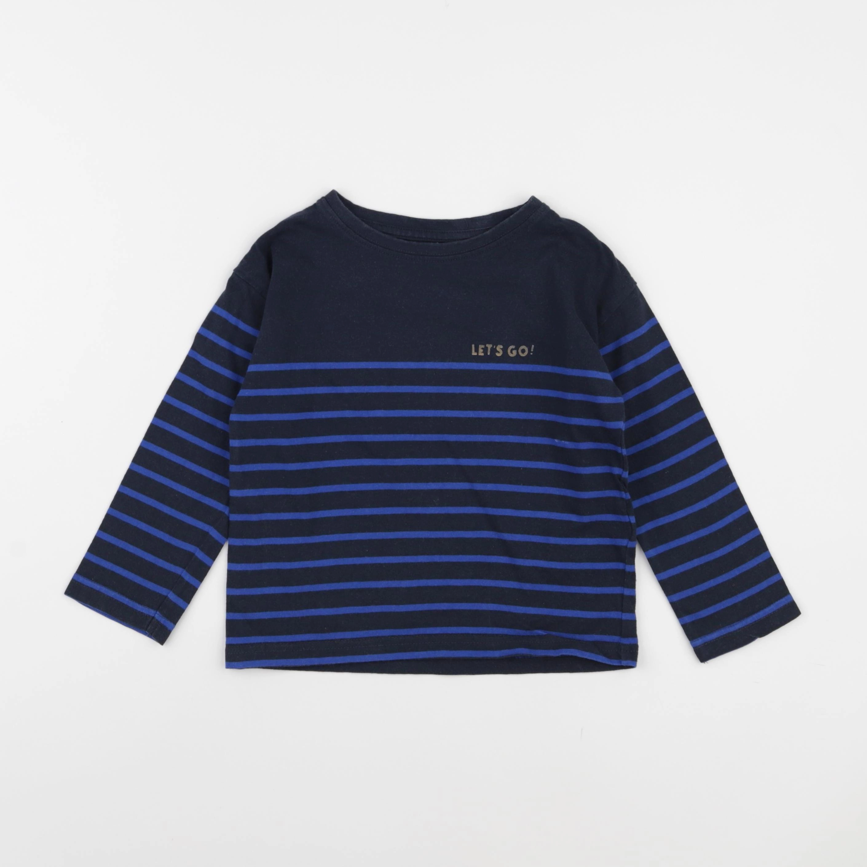 Vertbaudet - tee-shirt bleu - 4 ans
