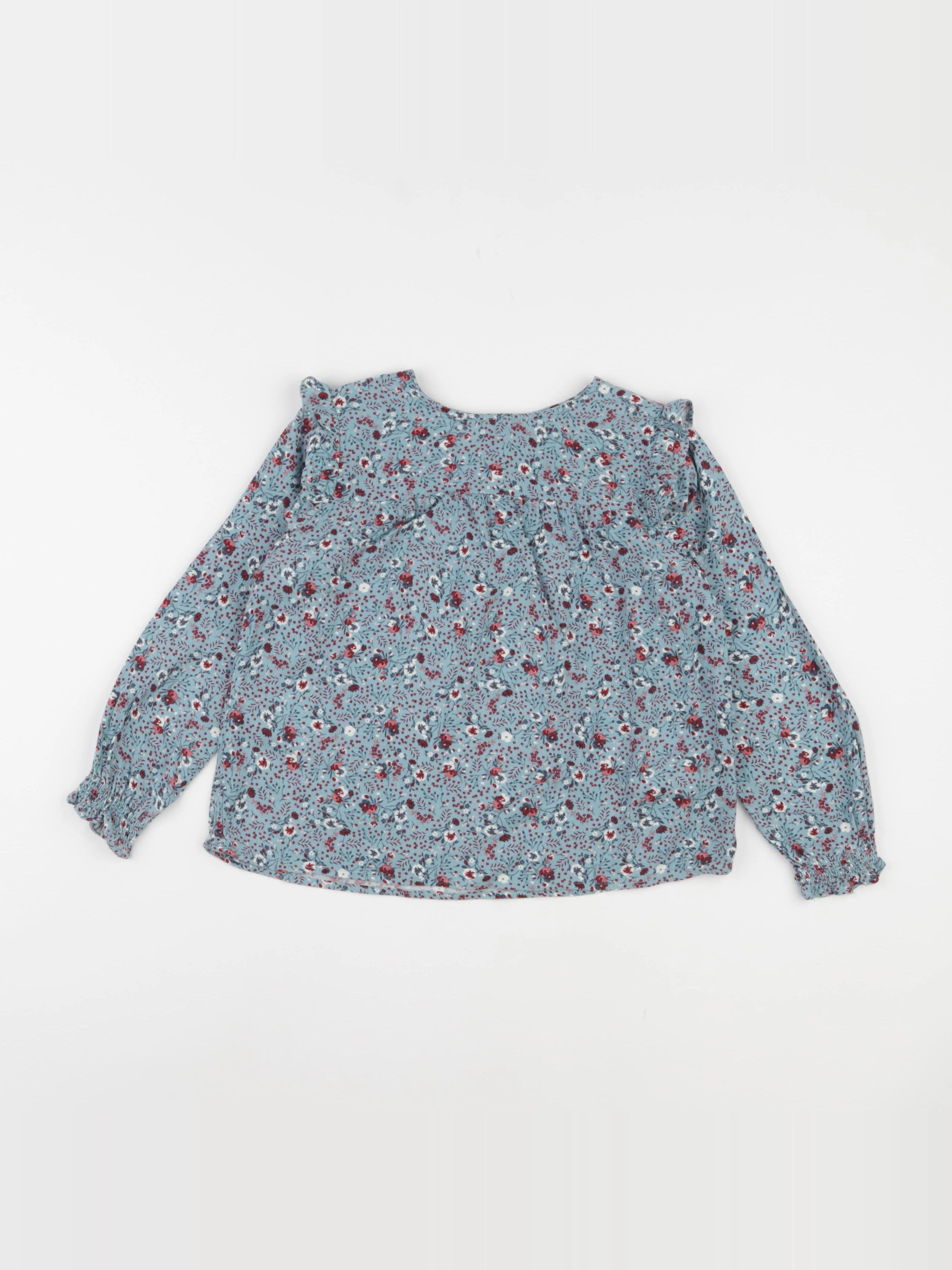 Vertbaudet - blouse bleu - 7 ans