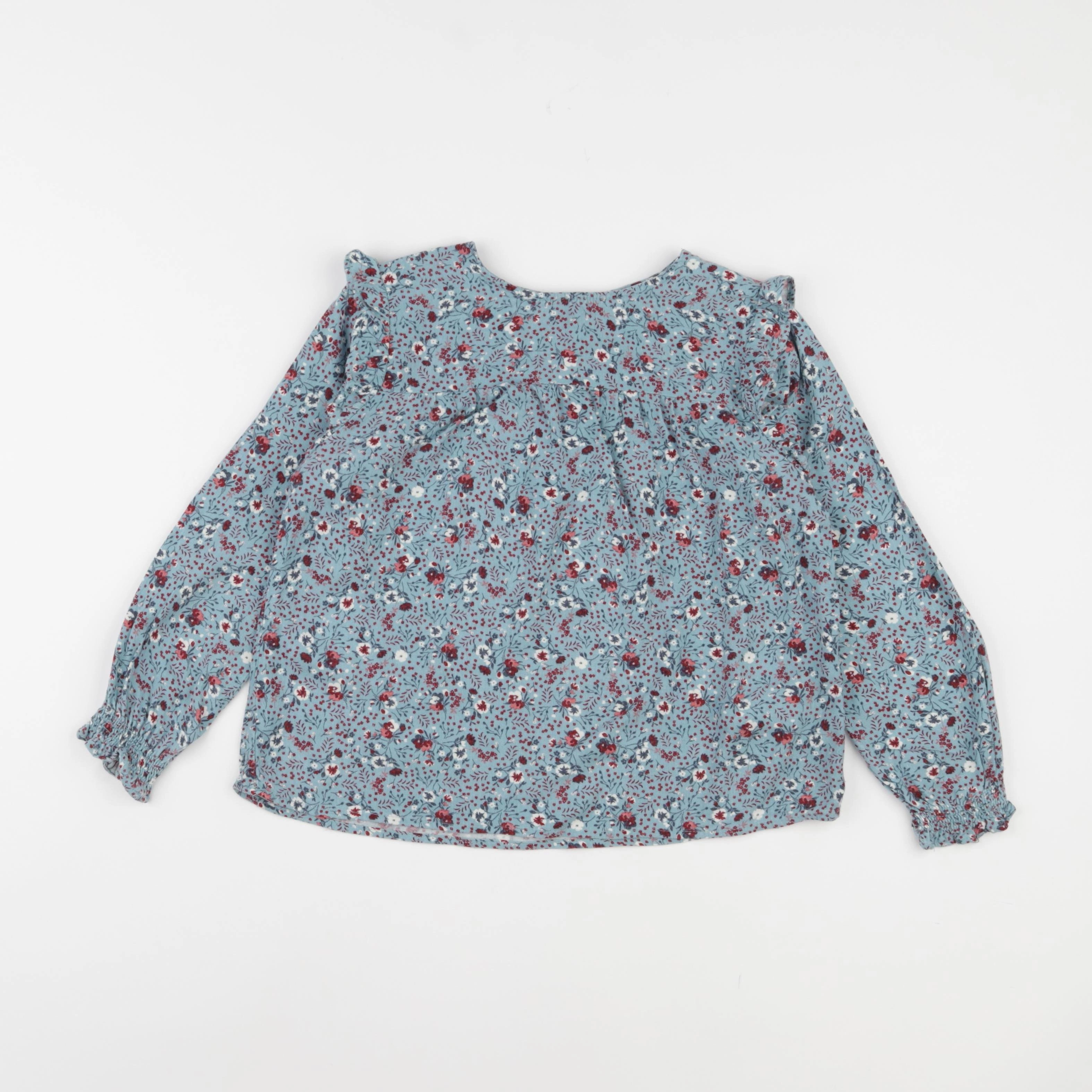 Vertbaudet - blouse bleu - 7 ans