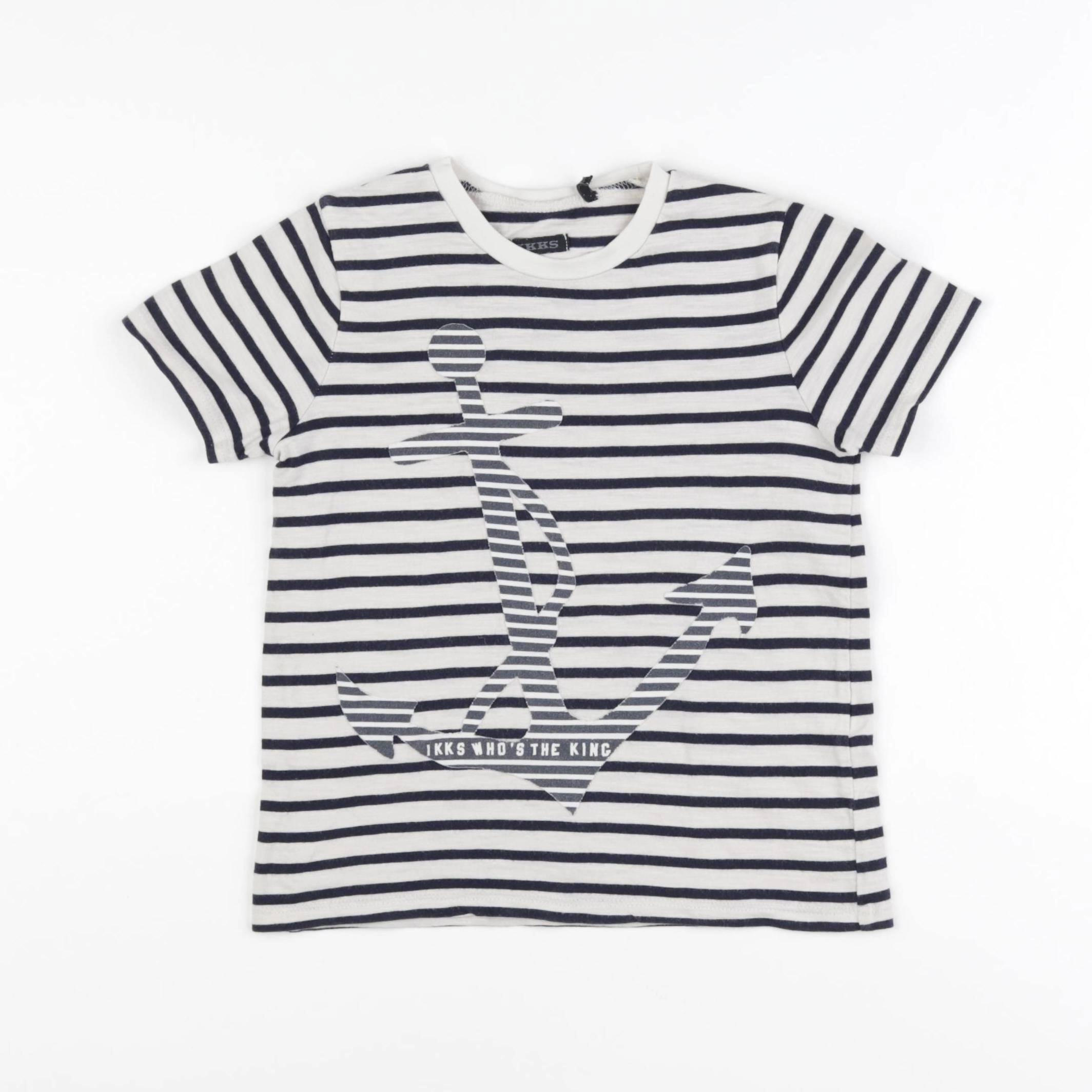 IKKS - tee-shirt bleu - 4 ans