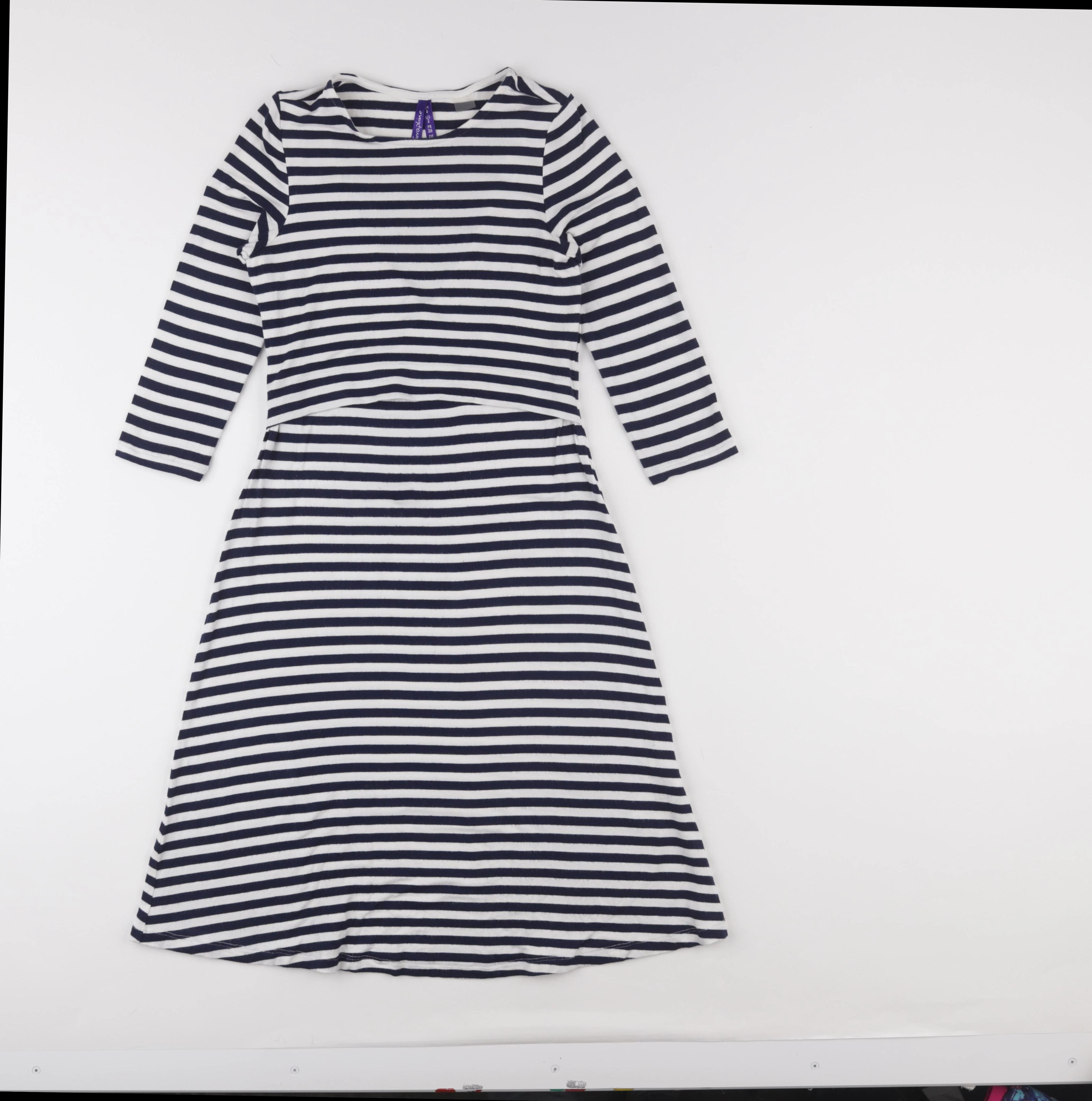Seraphine - robe allaitement blanc, bleu - 36