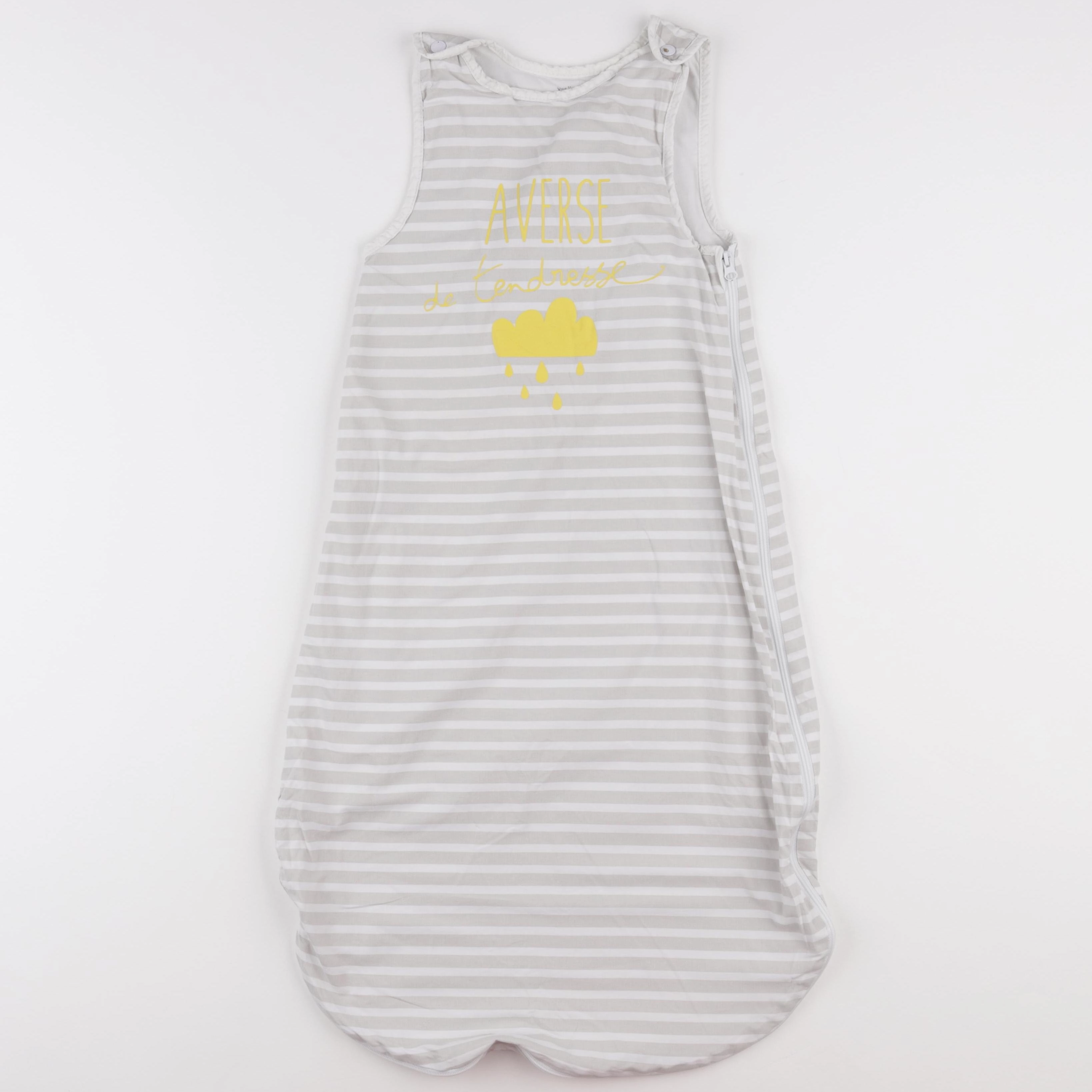 Vertbaudet - gigoteuse blanc, gris - 6/18 mois