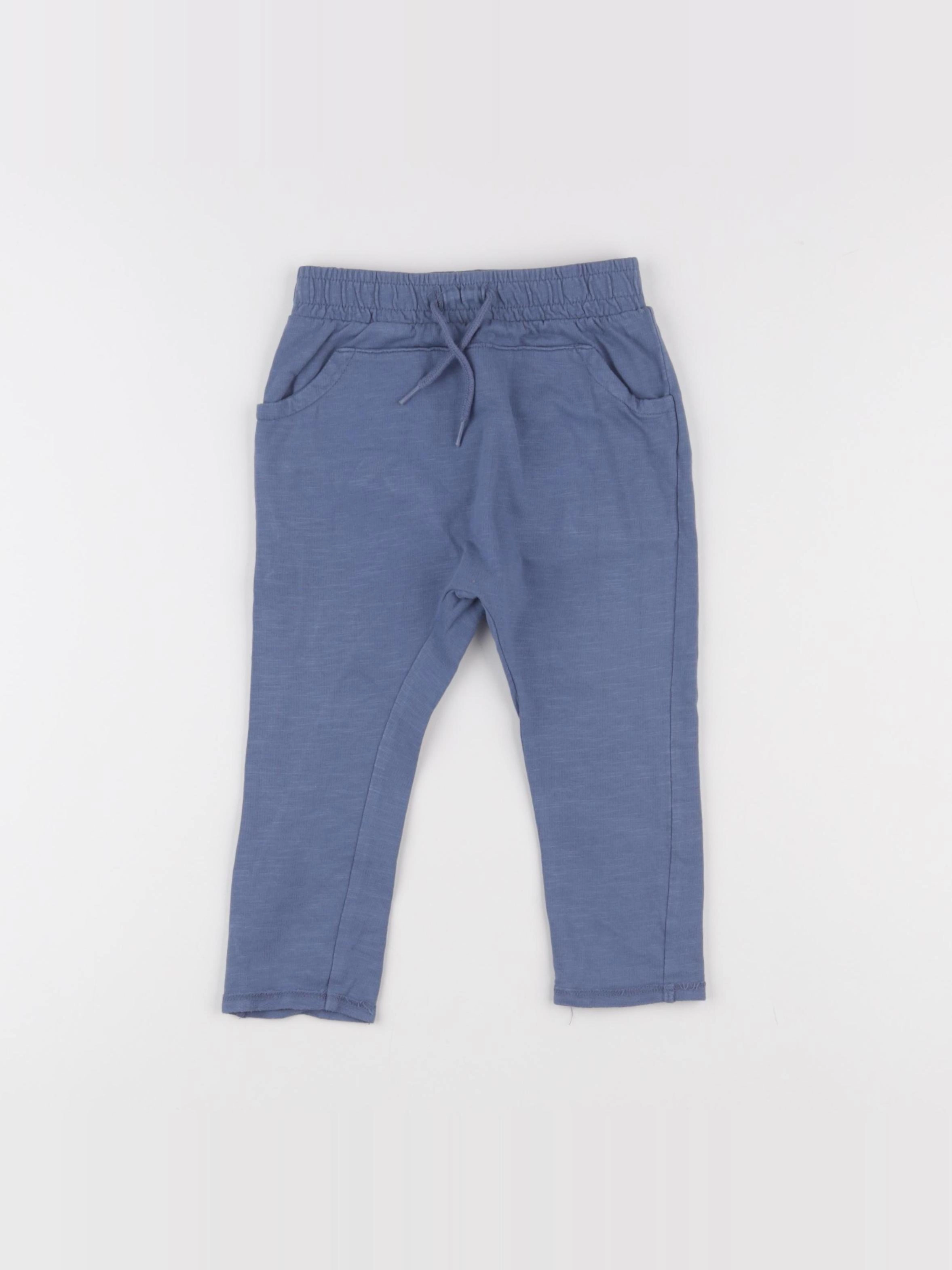 Vertbaudet - sarouel bleu - 18 mois