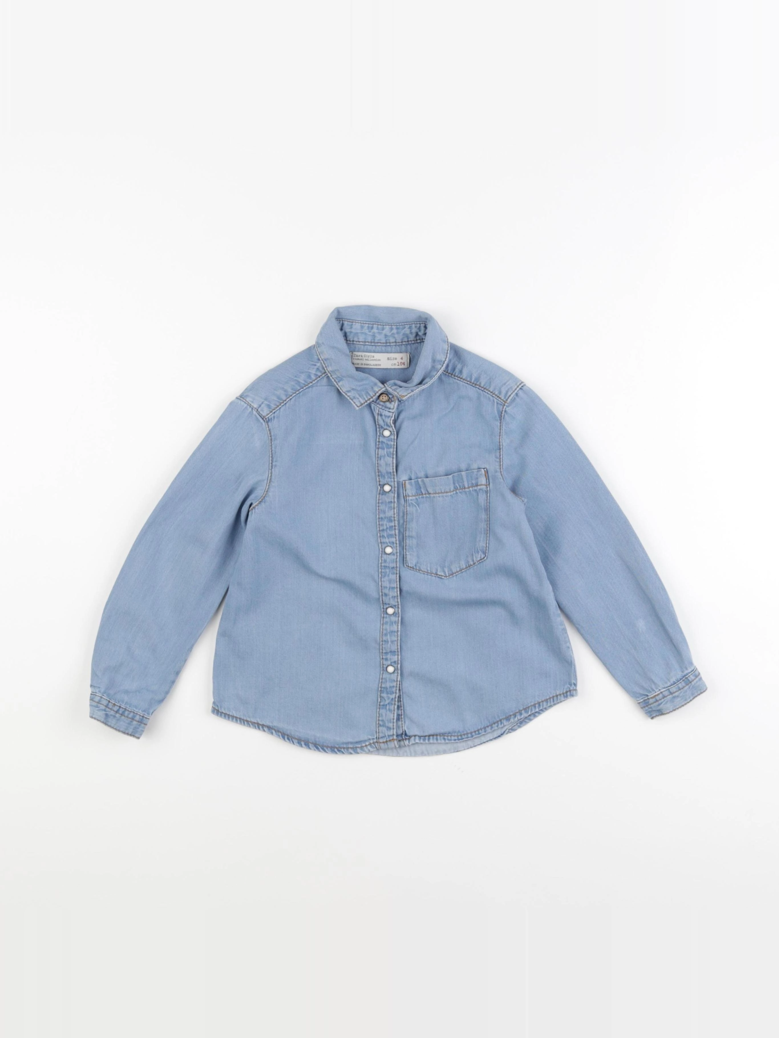 Zara - chemise bleu - 4 ans