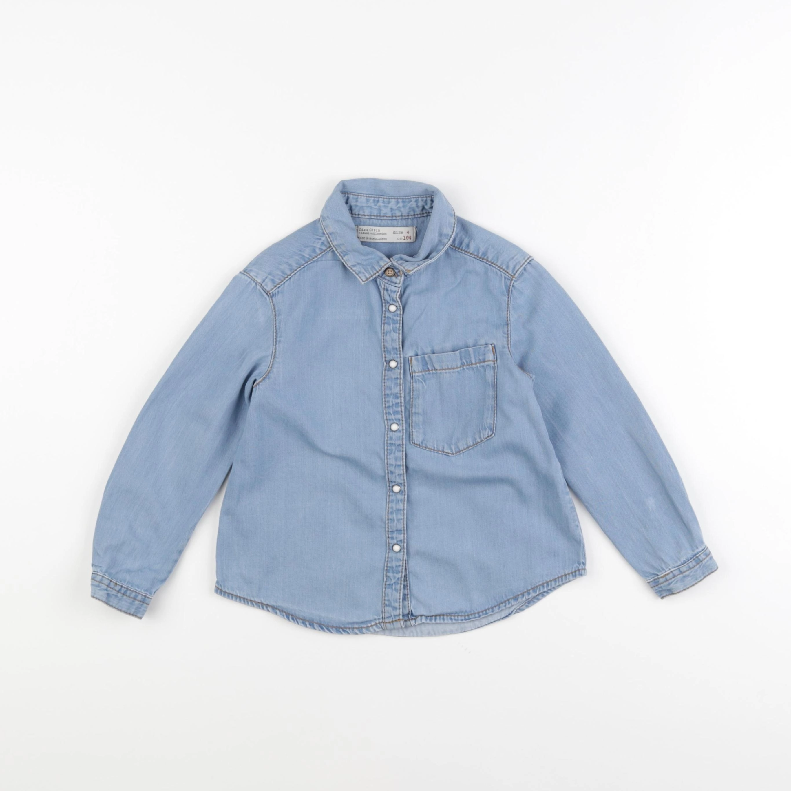 Zara - chemise bleu - 4 ans
