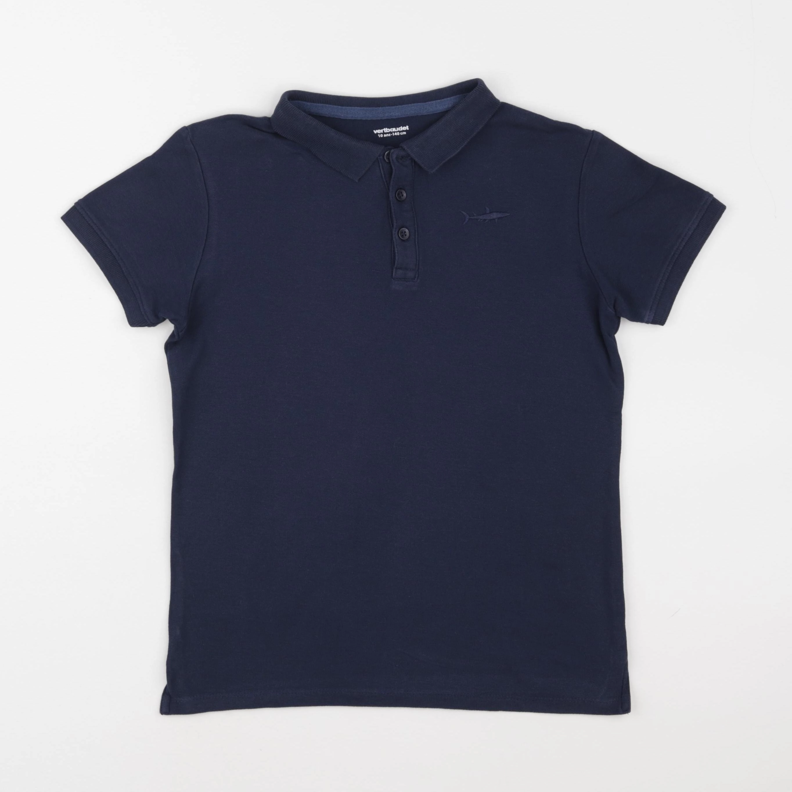 Vertbaudet - polo bleu - 10 ans