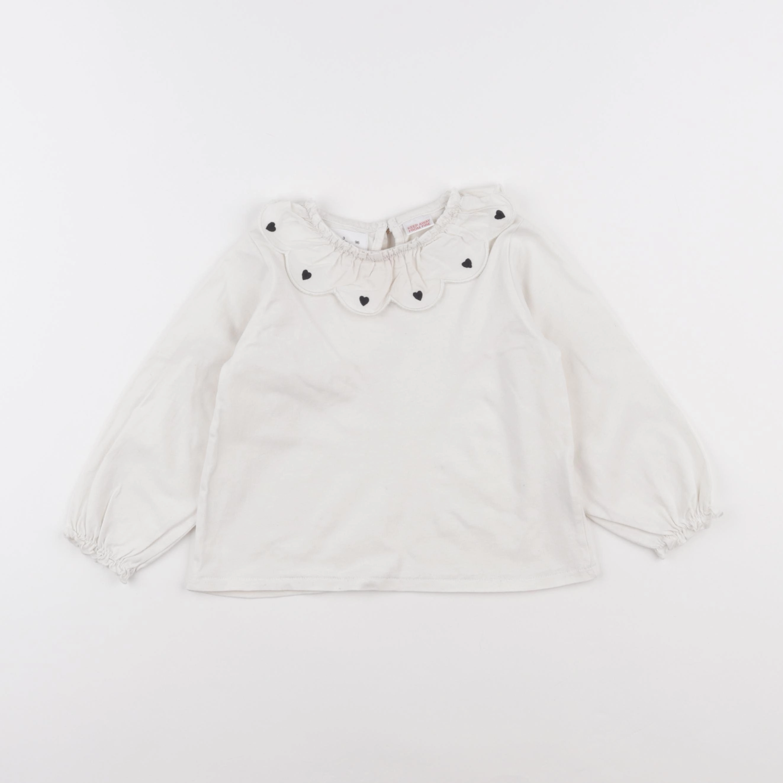 Zara - tee-shirt blanc - 3 ans