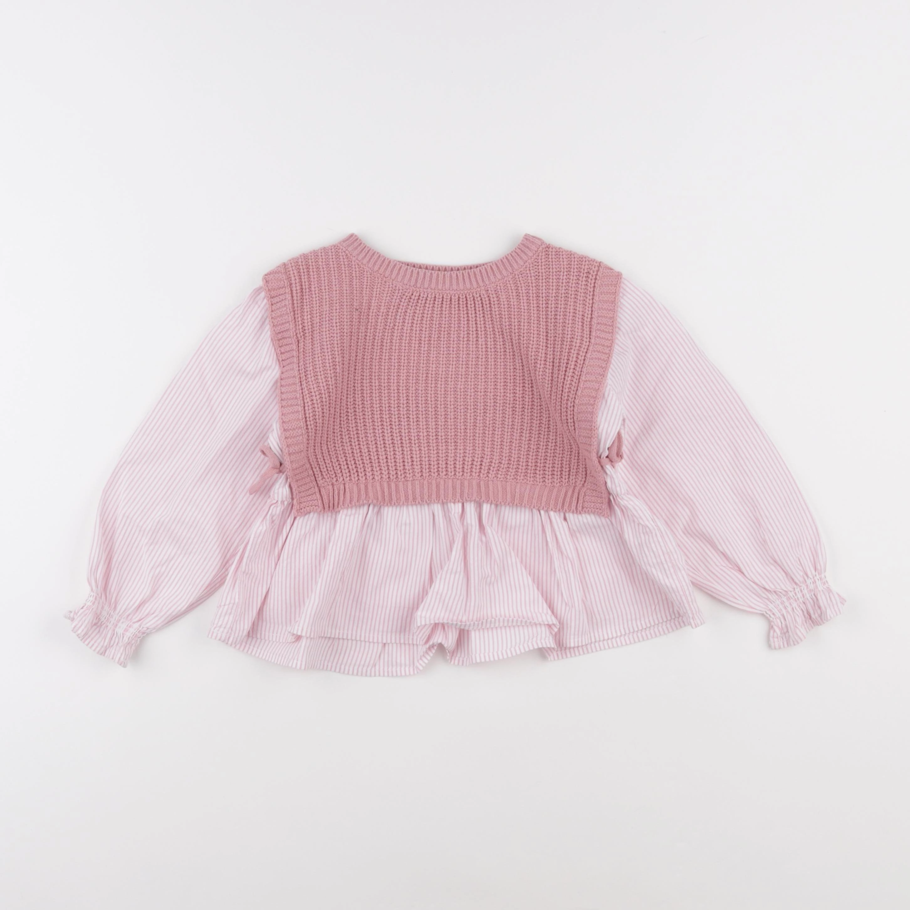 Zara - pull rose - 3 ans