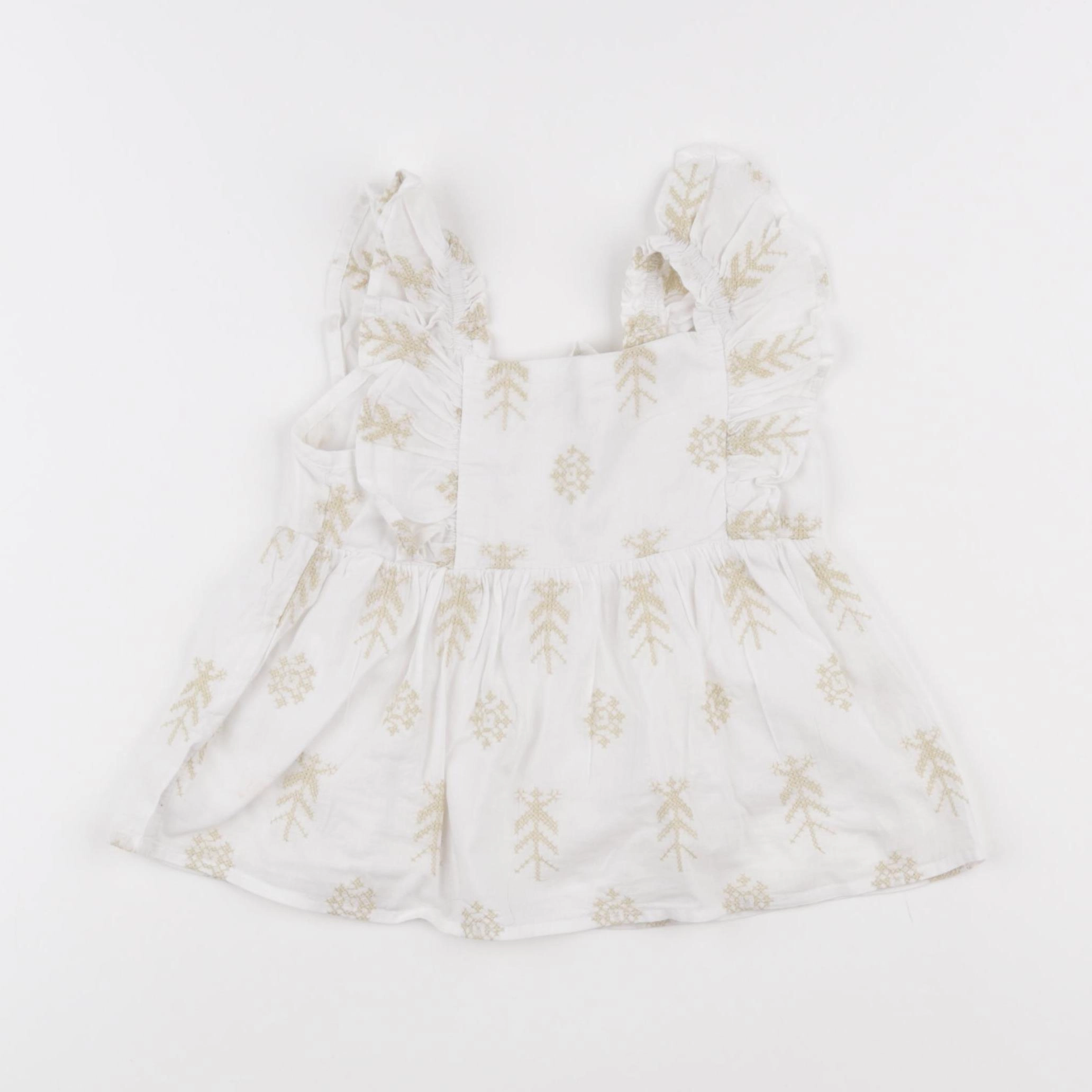 Mango - blouse blanc - 2/3 ans