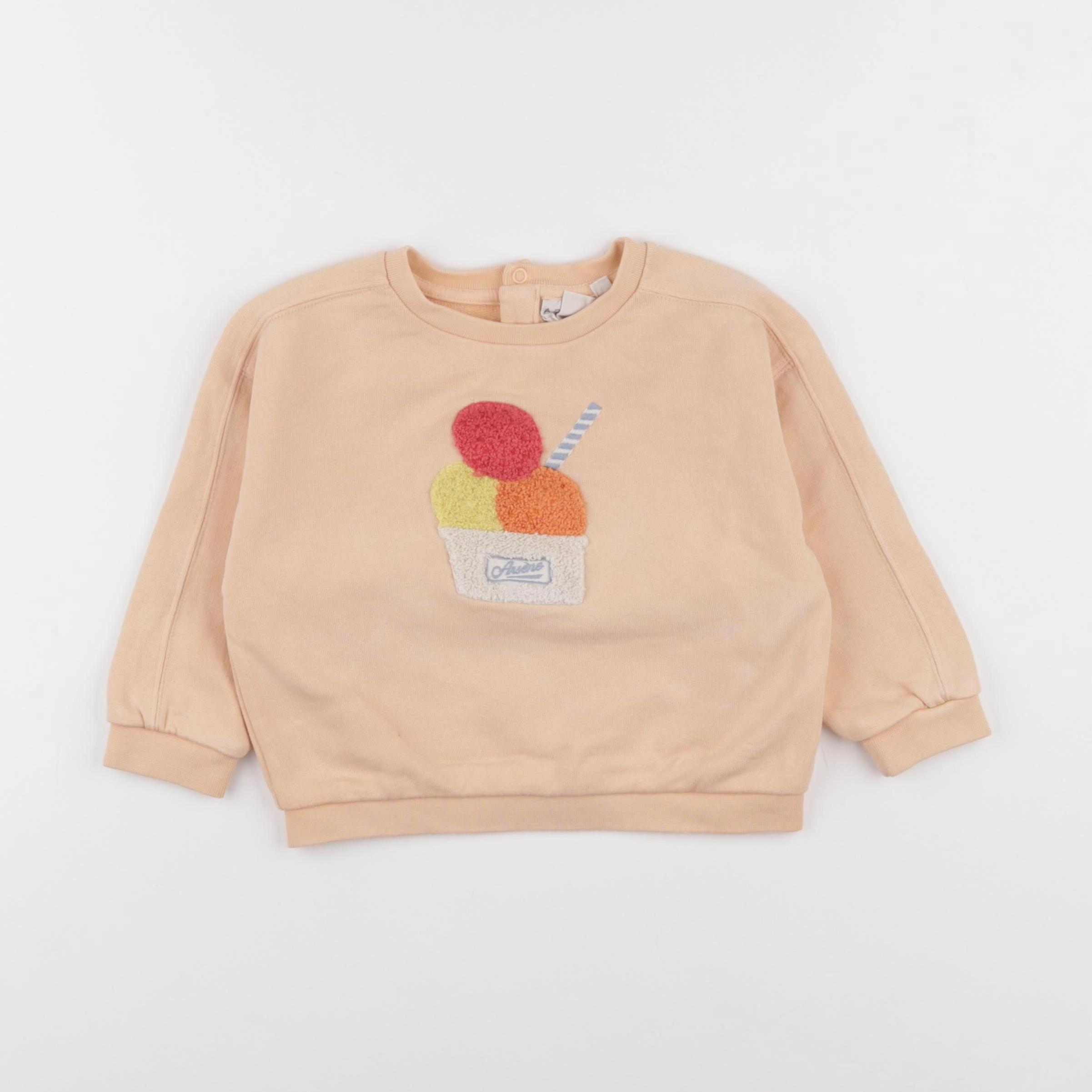 Arsène et les pipelettes - sweat orange - 24 mois