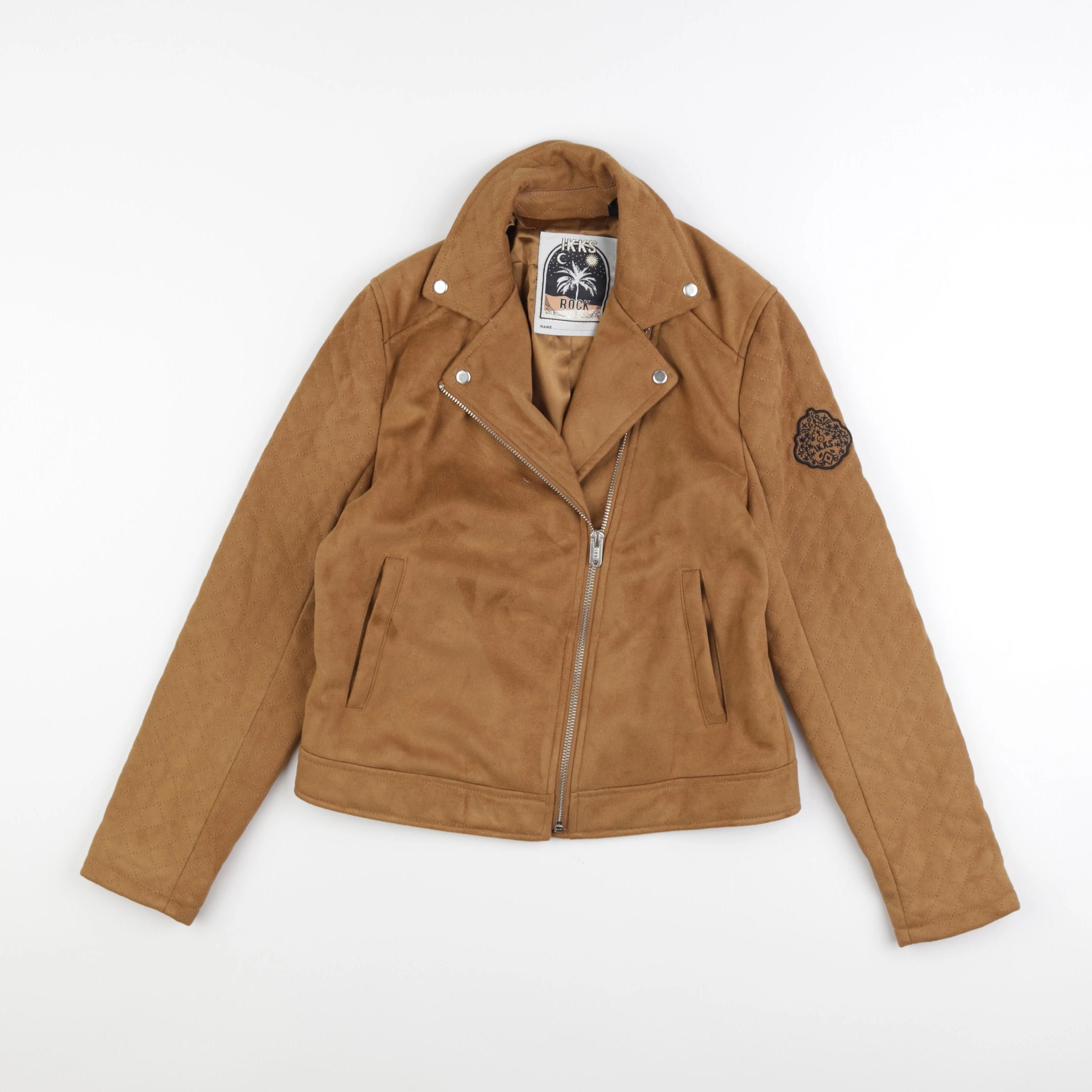 IKKS - veste simili cuir marron - 12 ans