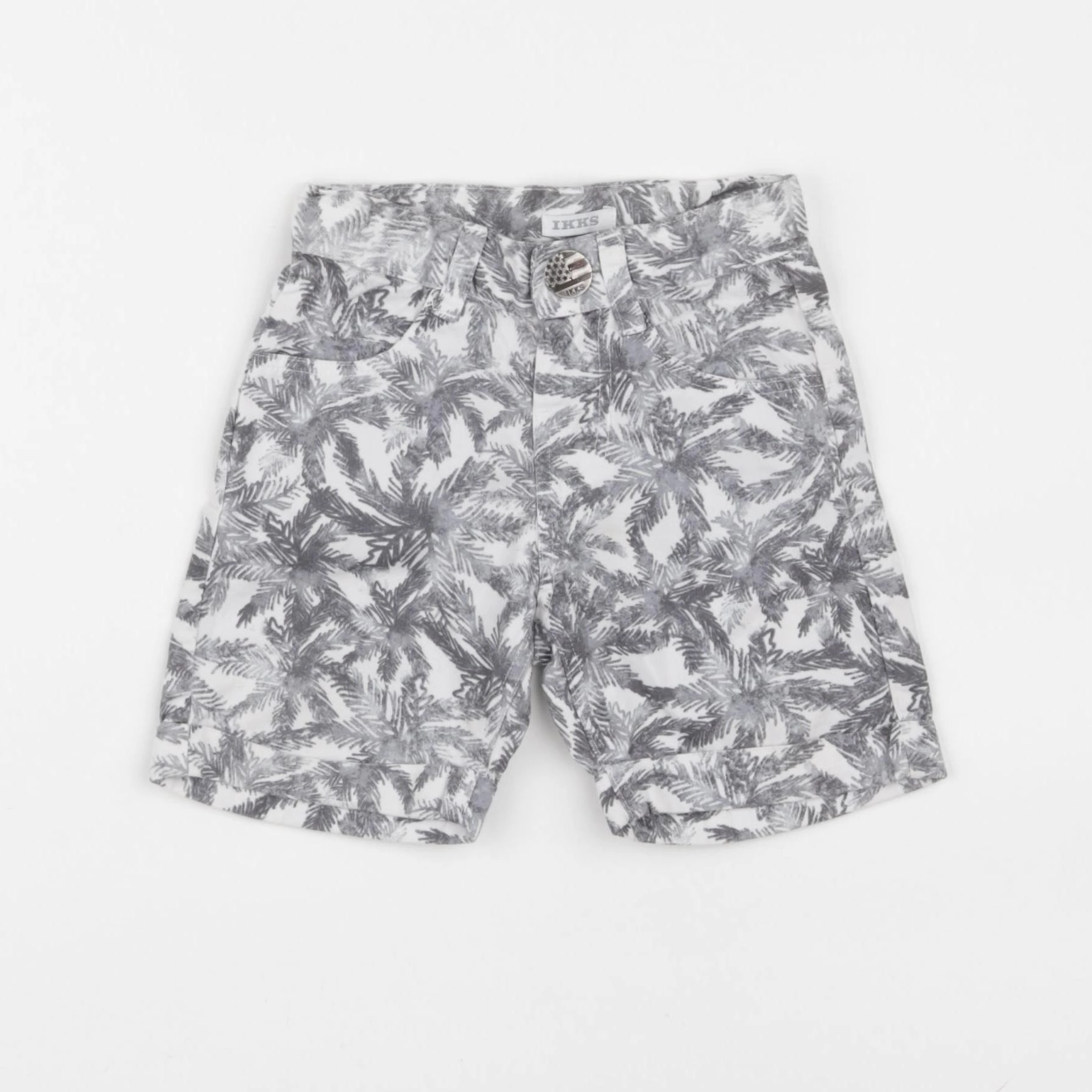 IKKS - short blanc, gris - 18 mois