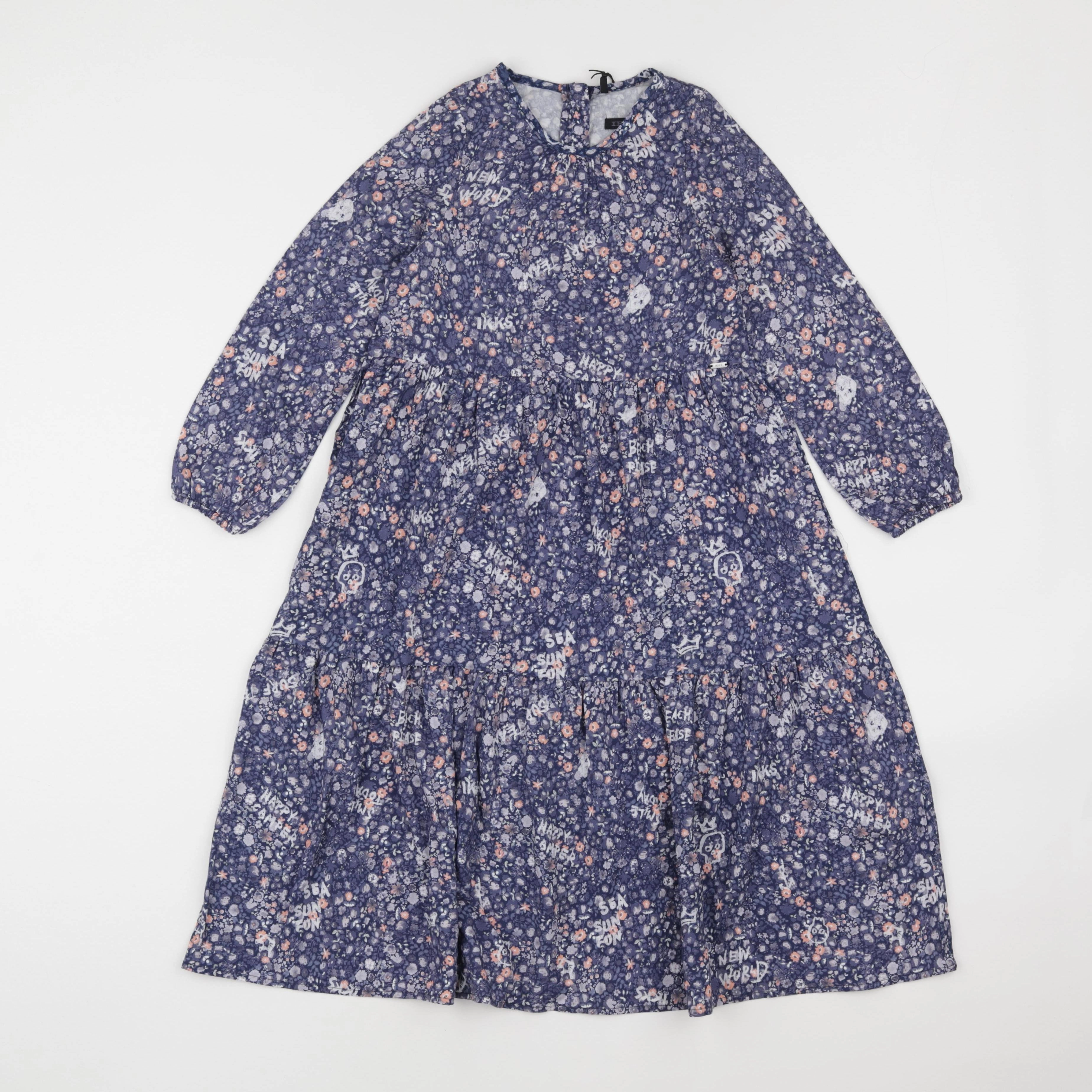 IKKS - robe bleu - 4 ans