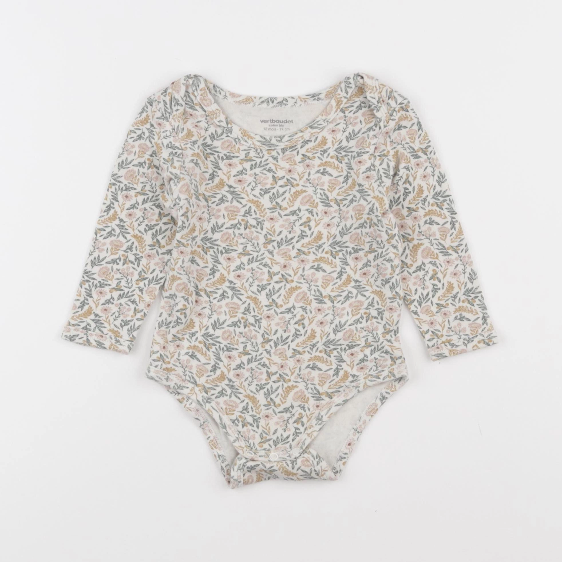 Vertbaudet - body multicolore - 12 mois