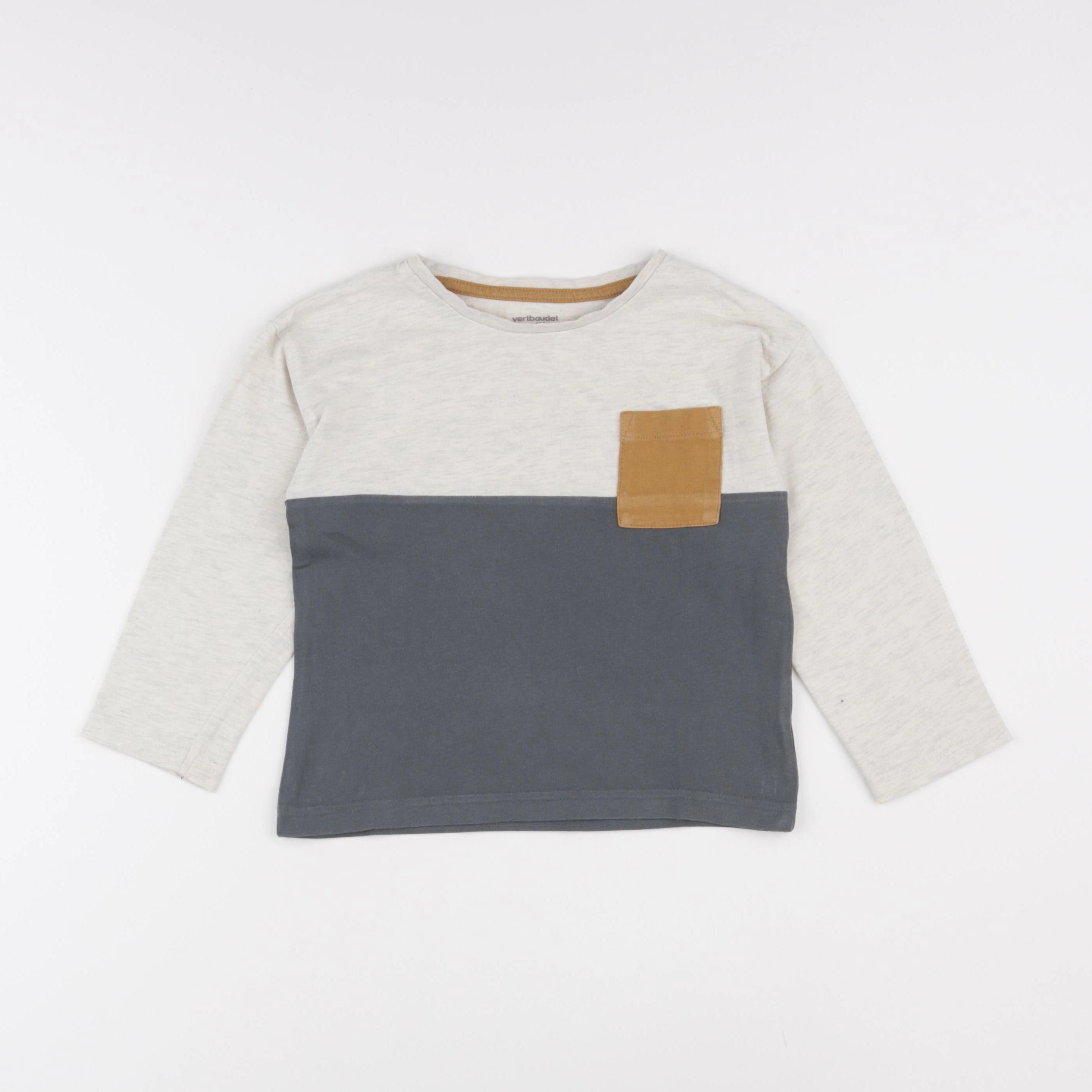 Vertbaudet - tee-shirt gris - 4 ans