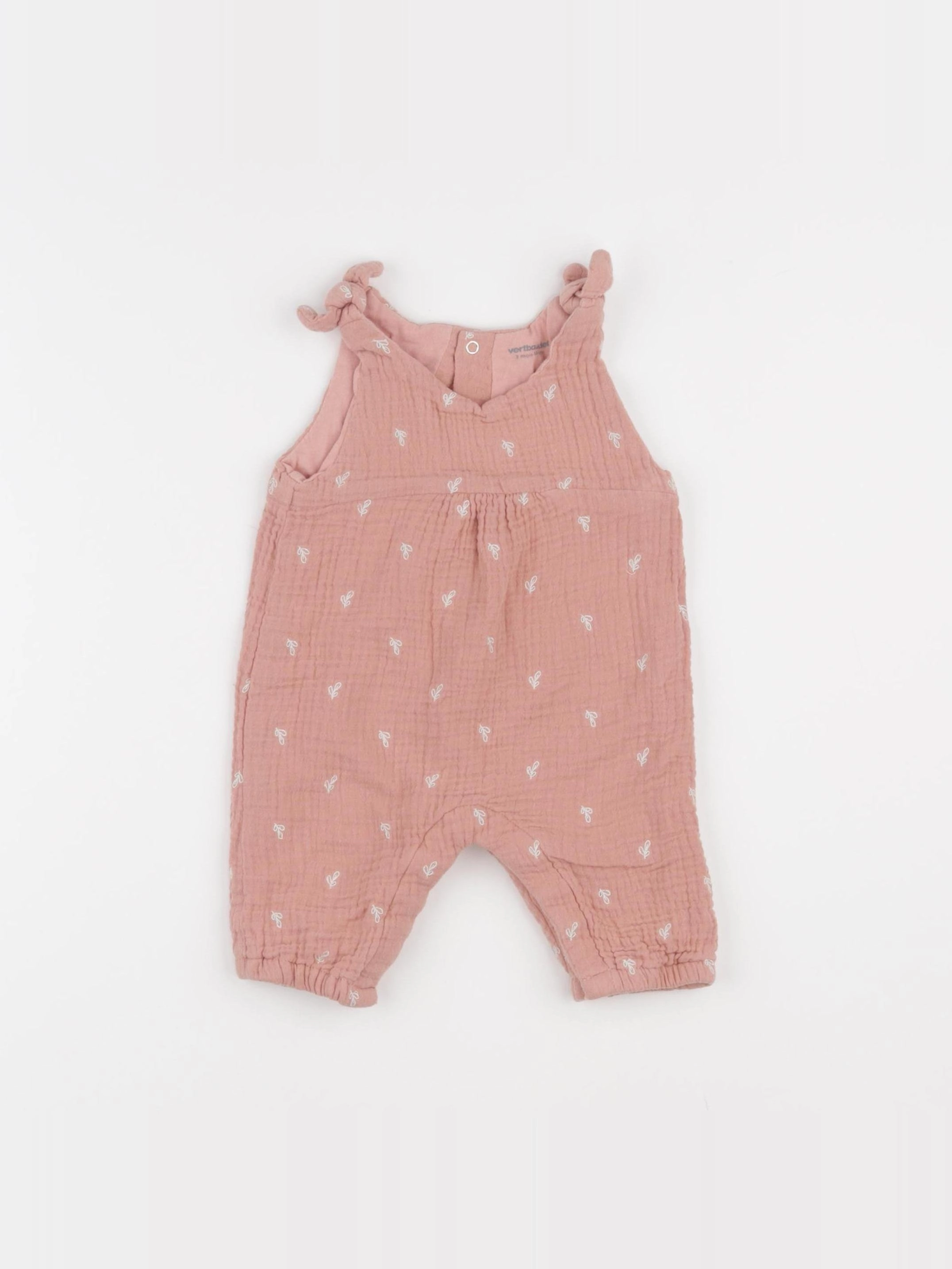 Vertbaudet - combinaison rose - 3 mois