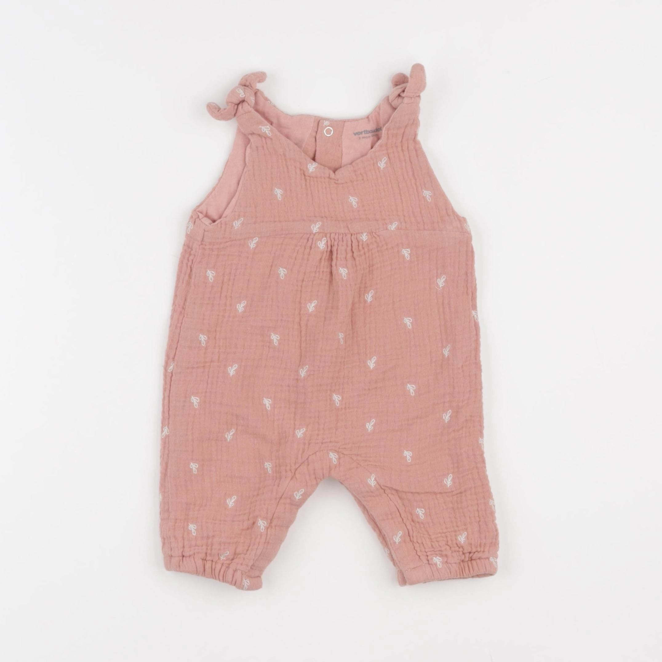 Vertbaudet - combinaison rose - 3 mois