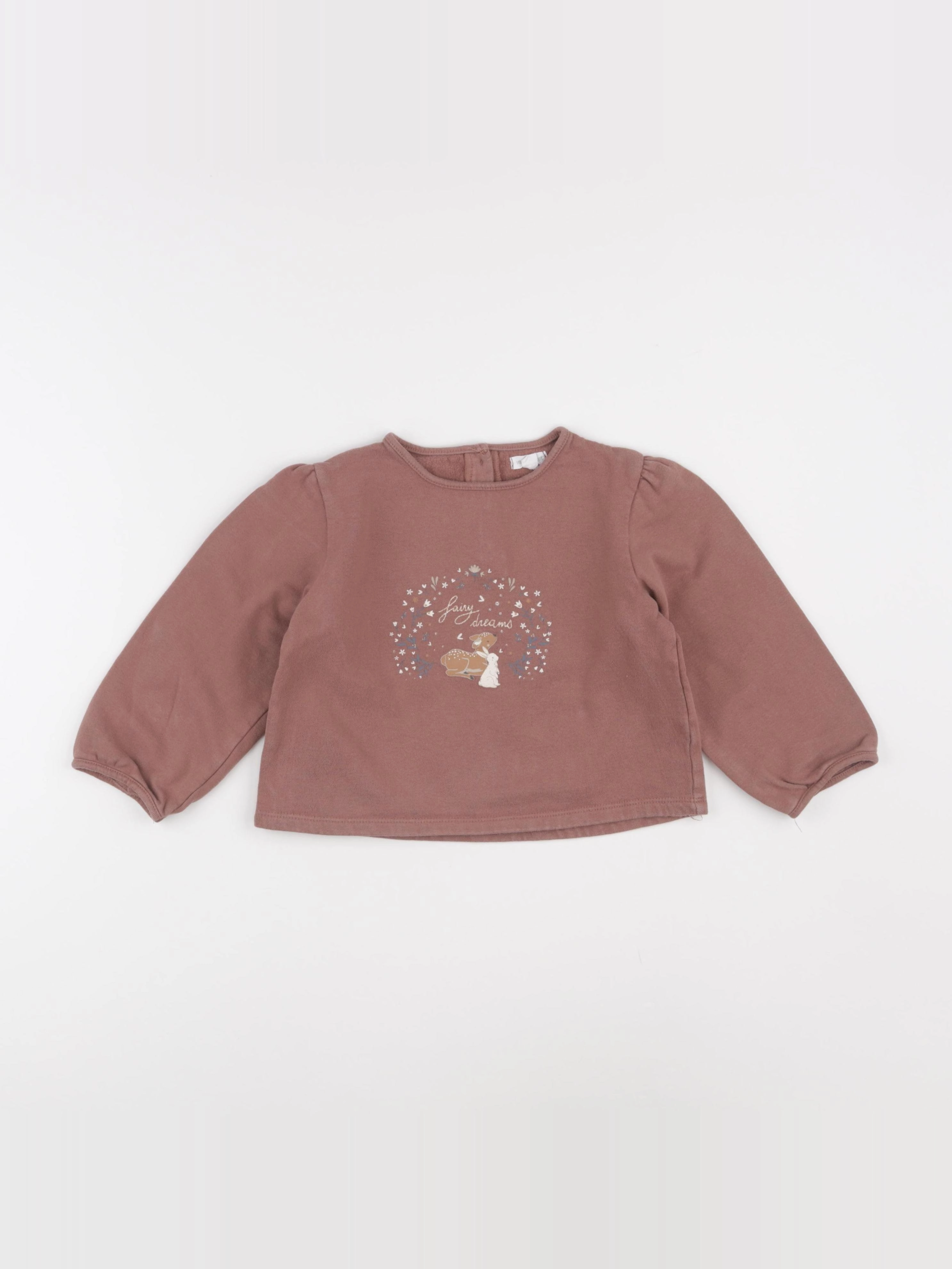 Vertbaudet - sweat rose - 36 mois