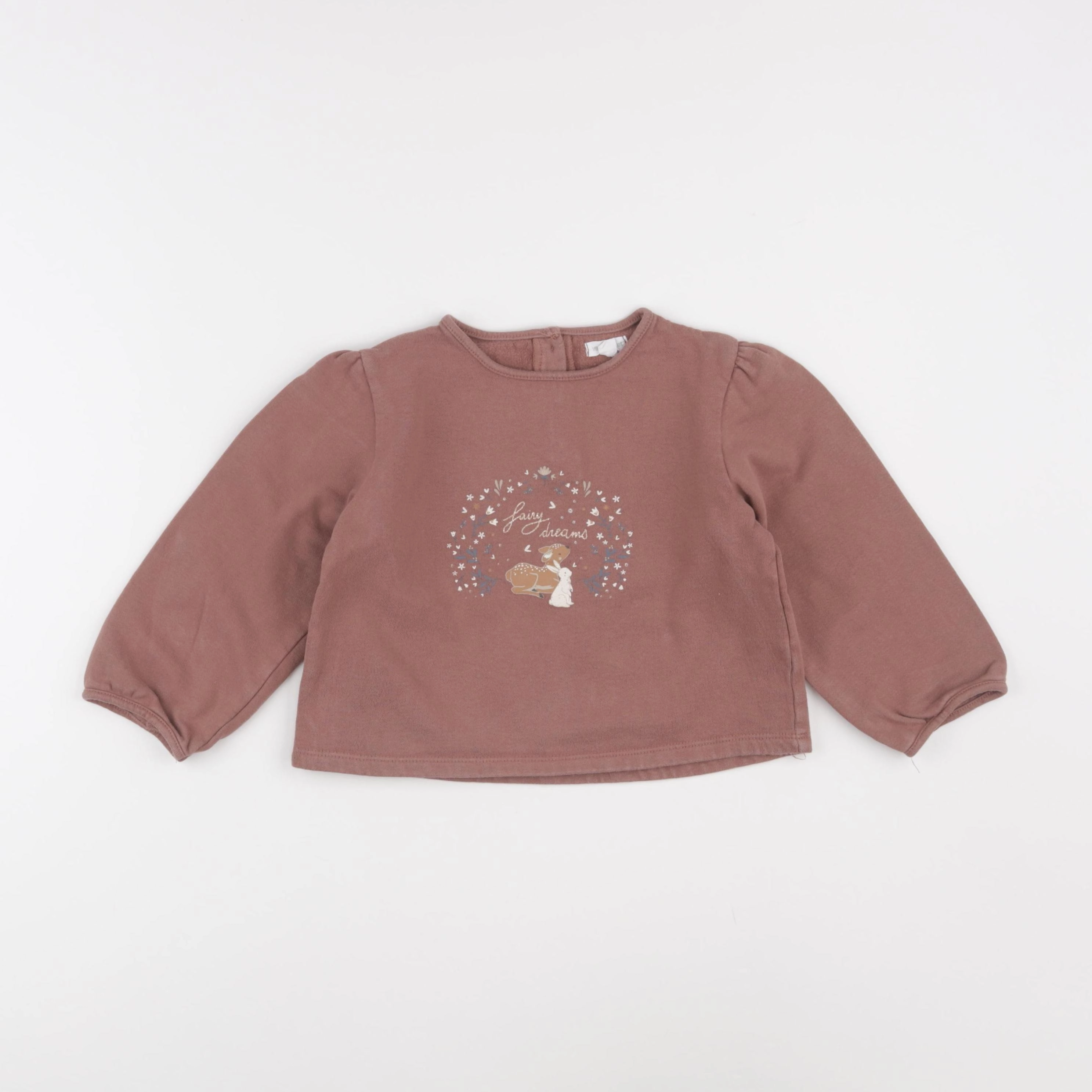 Vertbaudet - sweat rose - 36 mois
