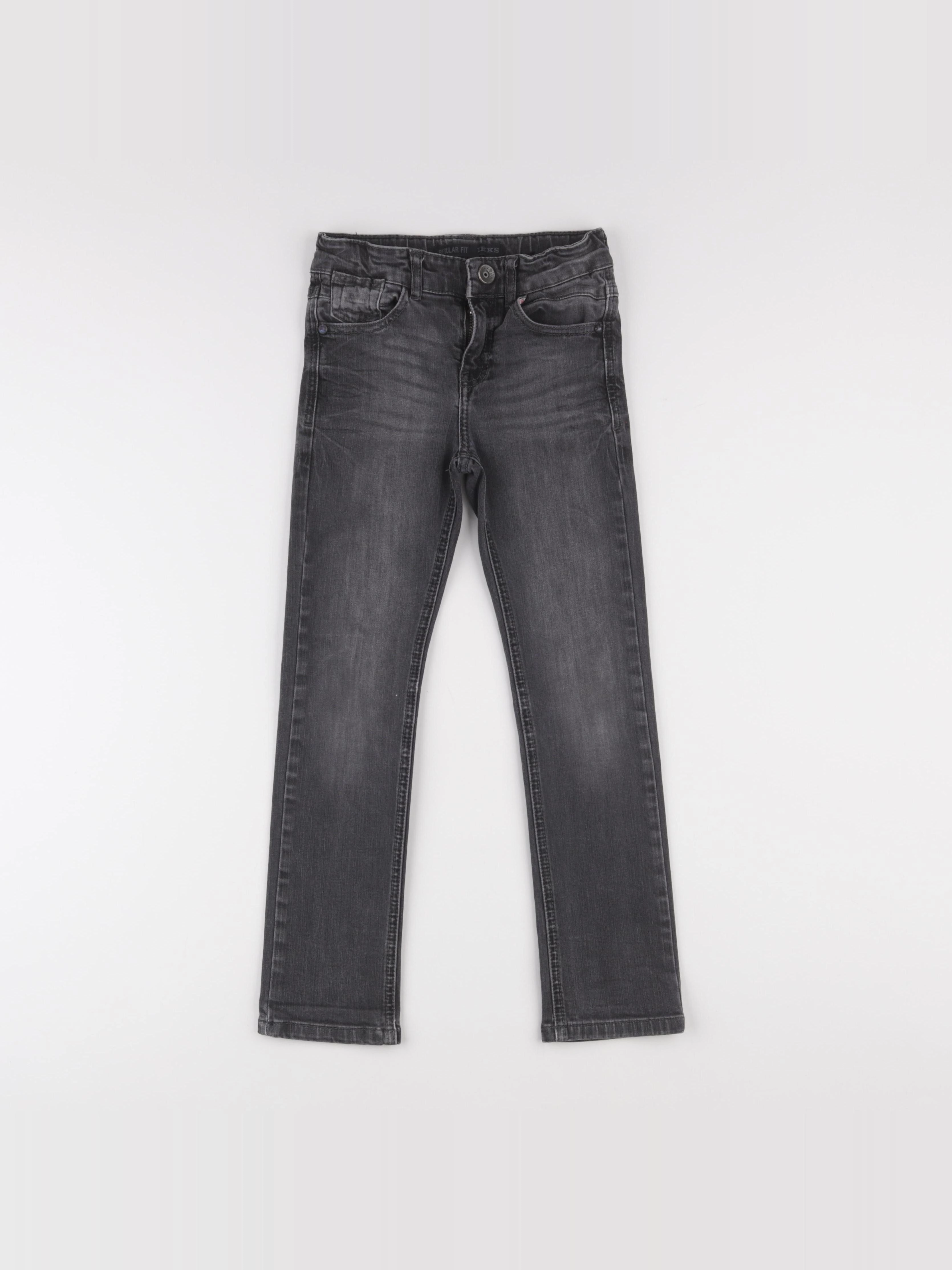 IKKS - jean gris - 7 ans