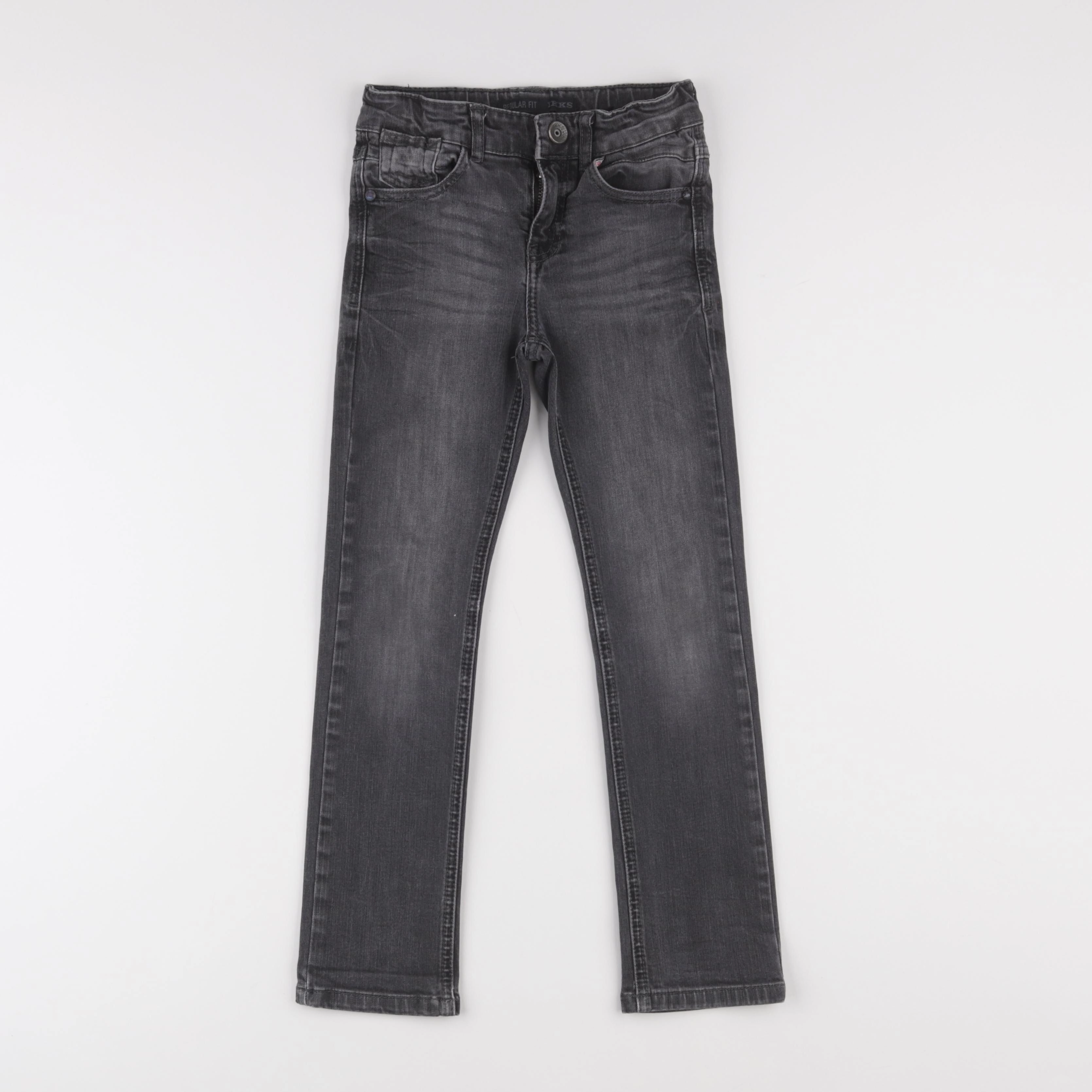 IKKS - jean gris - 7 ans