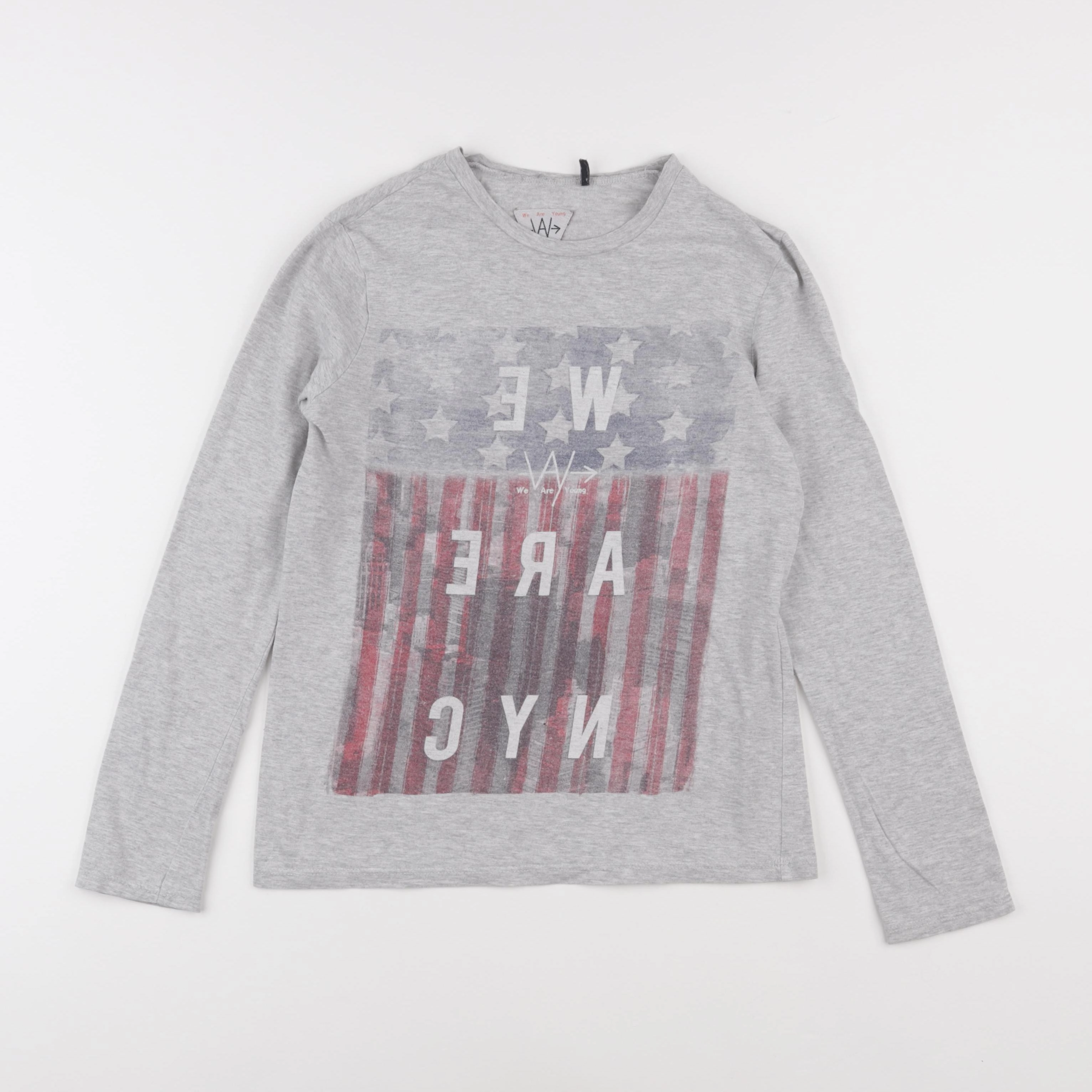 IKKS - tee-shirt gris - 10 ans
