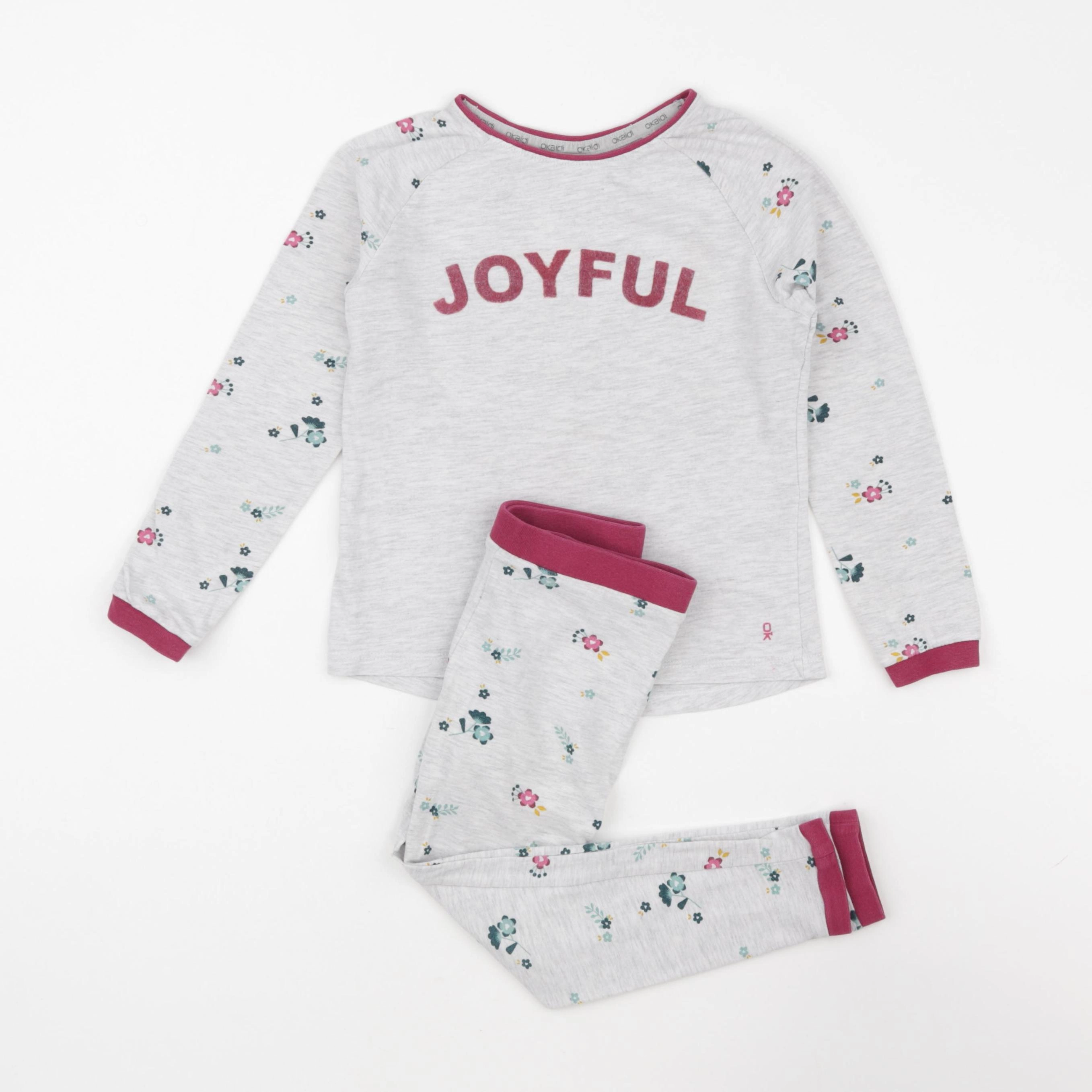 Okaidi - pyjama coton gris - 4 ans