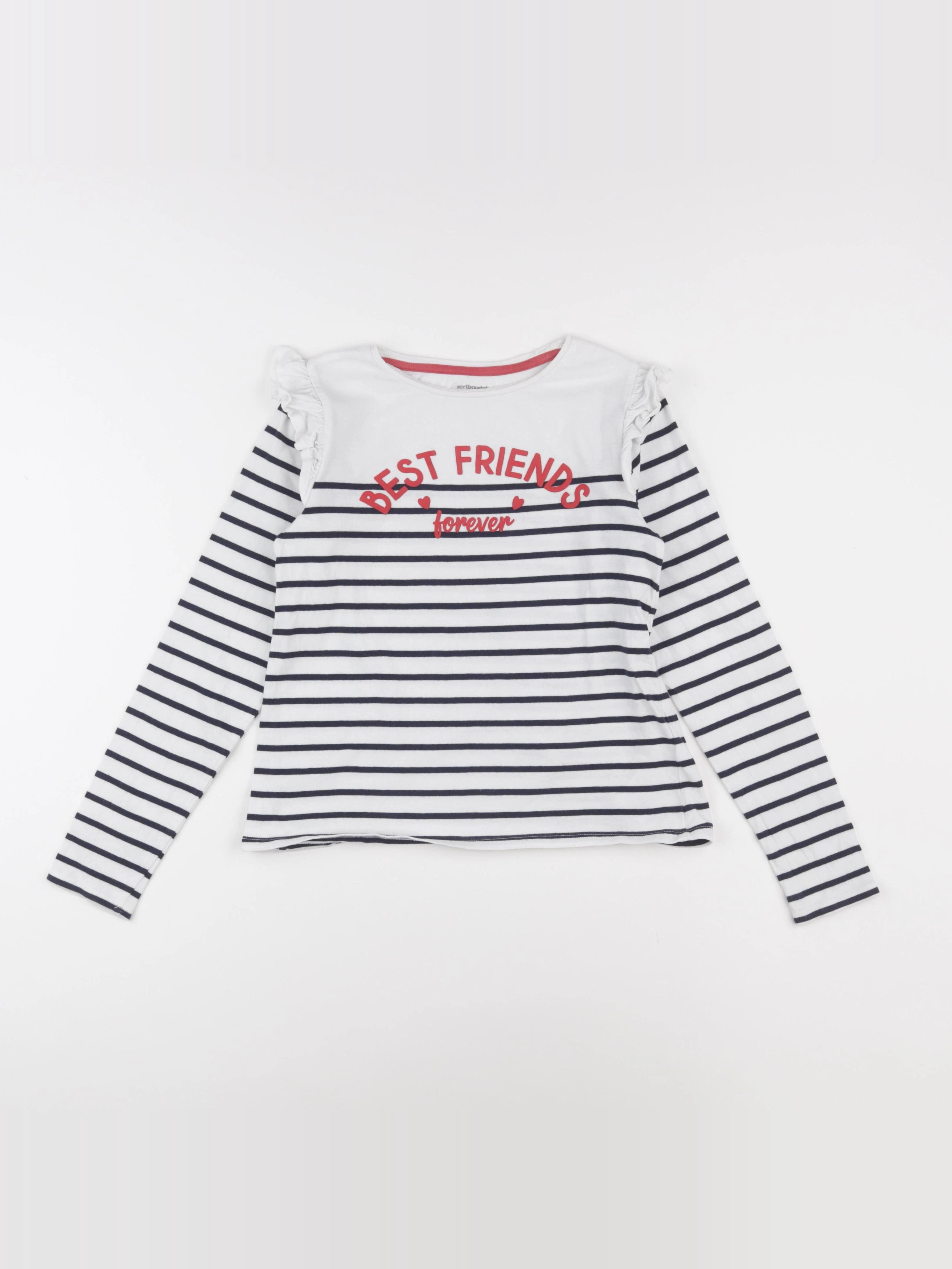 Vertbaudet - tee-shirt blanc - 10 ans