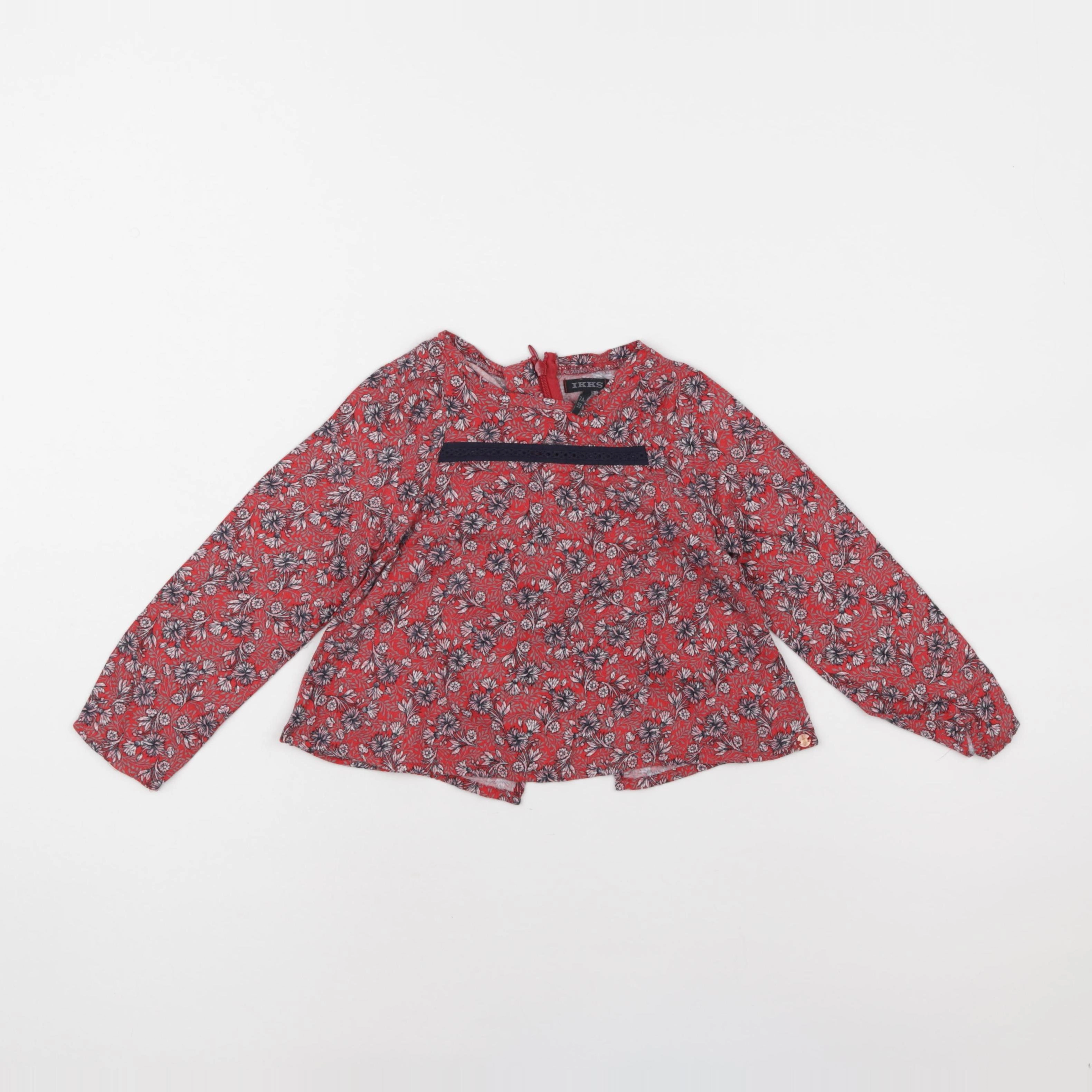 IKKS - blouse rouge - 3 ans